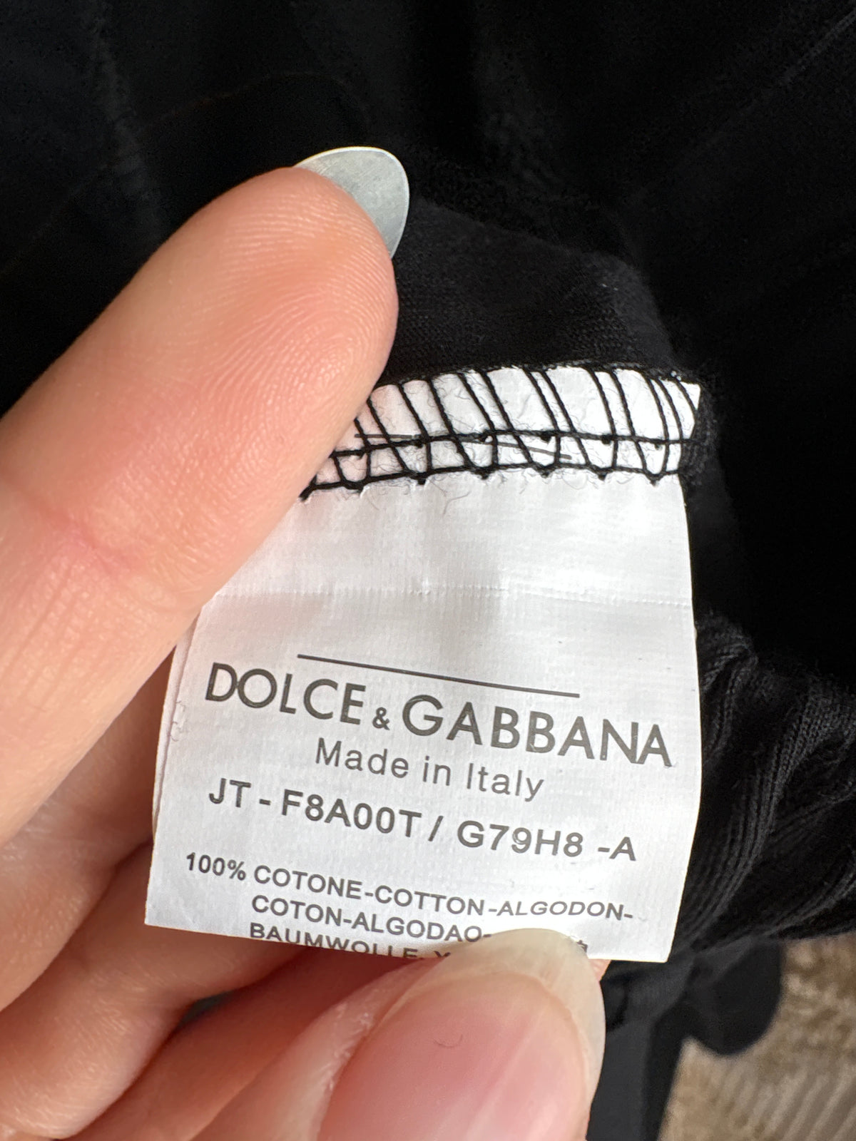 Pantaloni Dolce&Gabbana casual din bumbac premium