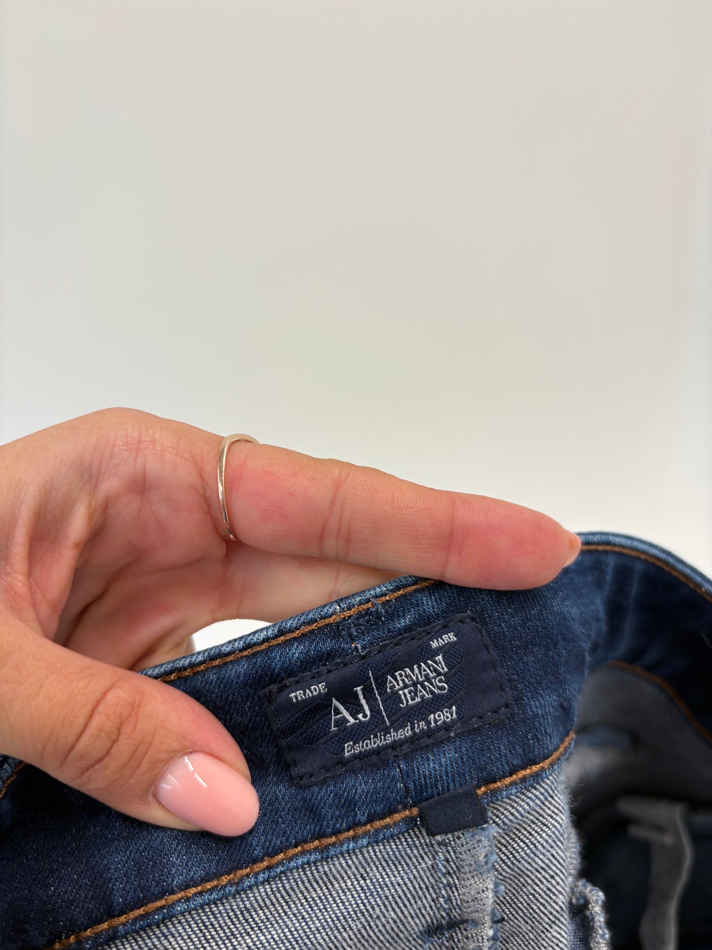 Jeans culottes Armani modelatori dark wash