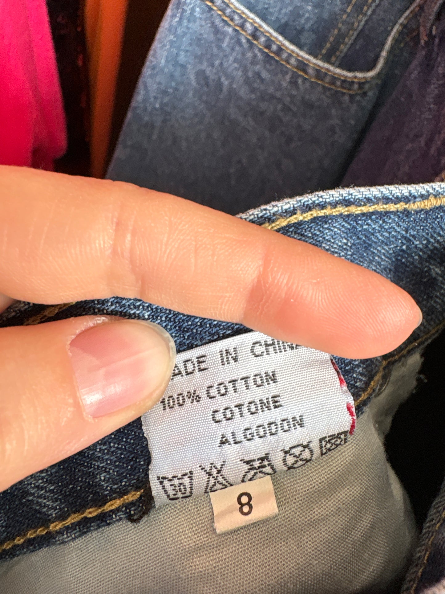 Jeans vintage classic wash and fit cu talie înaltă