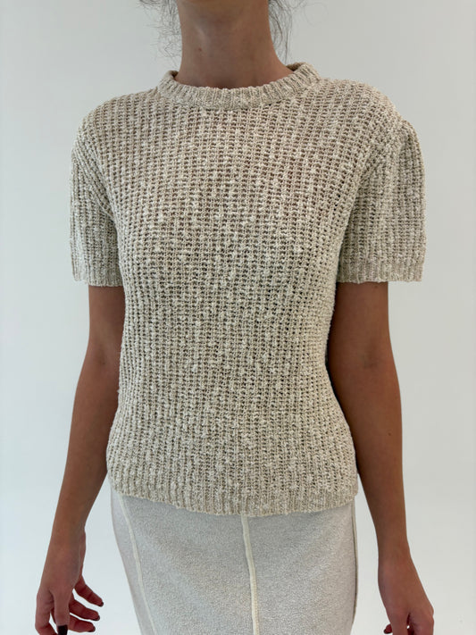 Top vintage premium italian light nude din jerse multiply excepțional