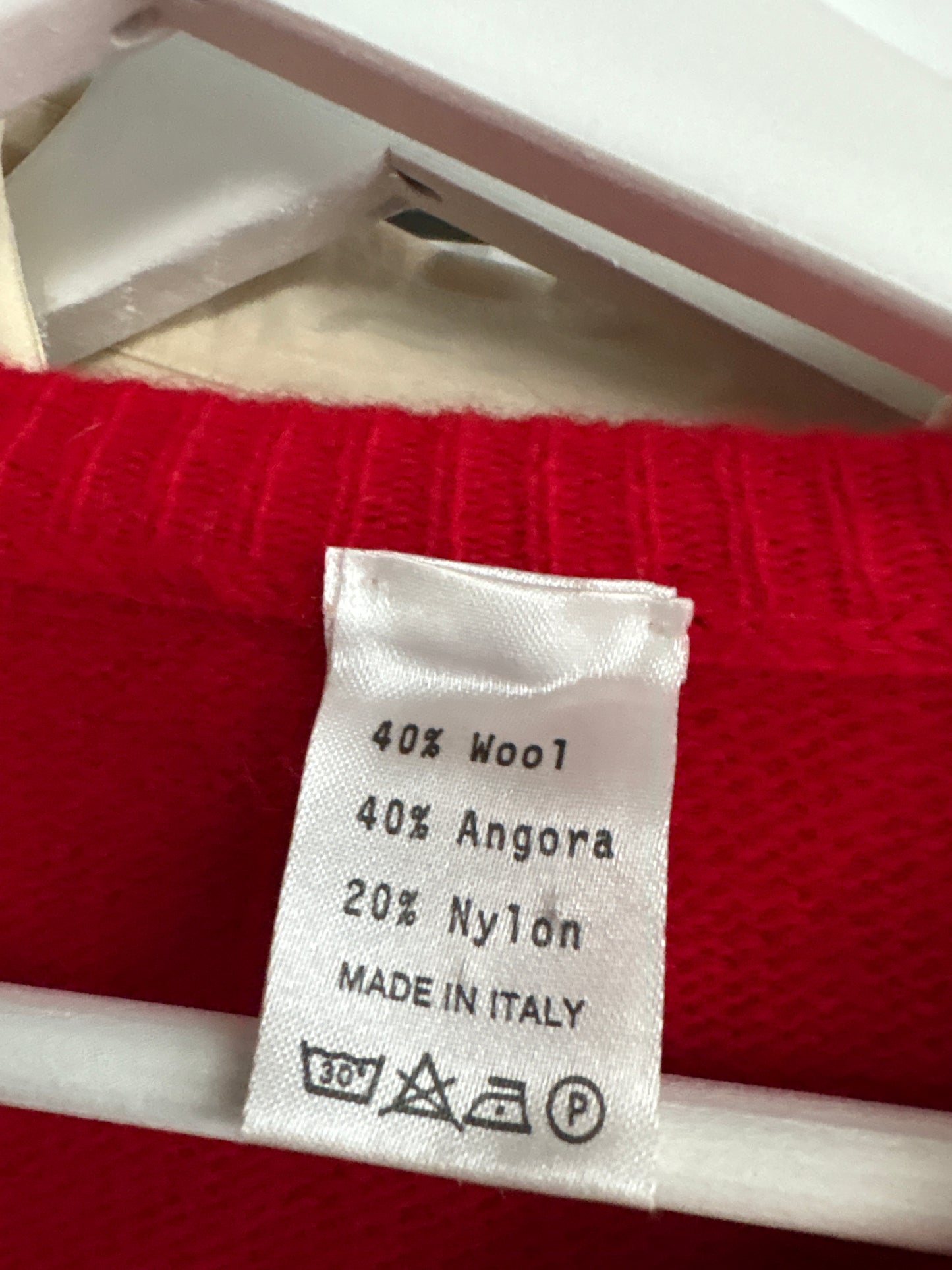 Cardigan vintage bijuterie gros cu aplicații manuale din lana cu Angora