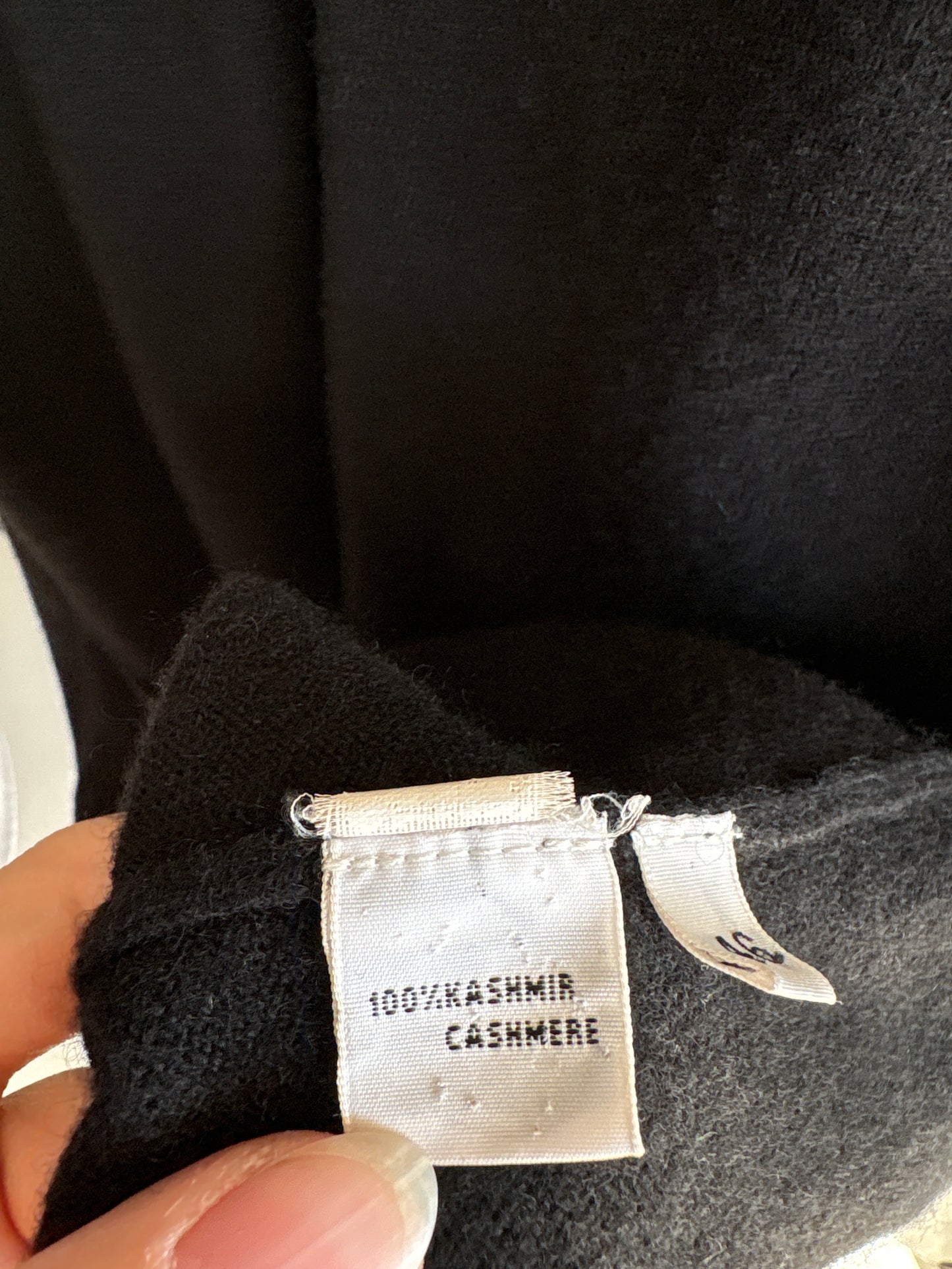 Cardigan negru din cașmir de brand premium italian