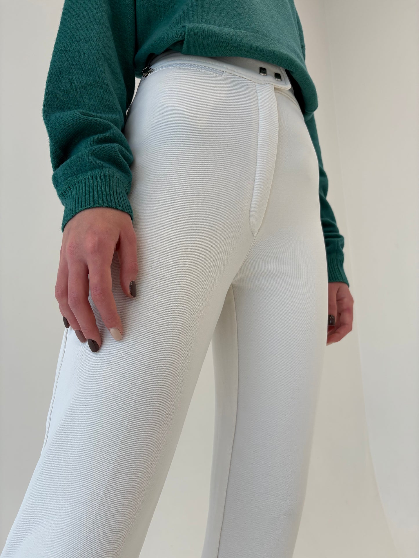 Pantaloni vintage tehnici cu talie ultra înaltă modelatori
