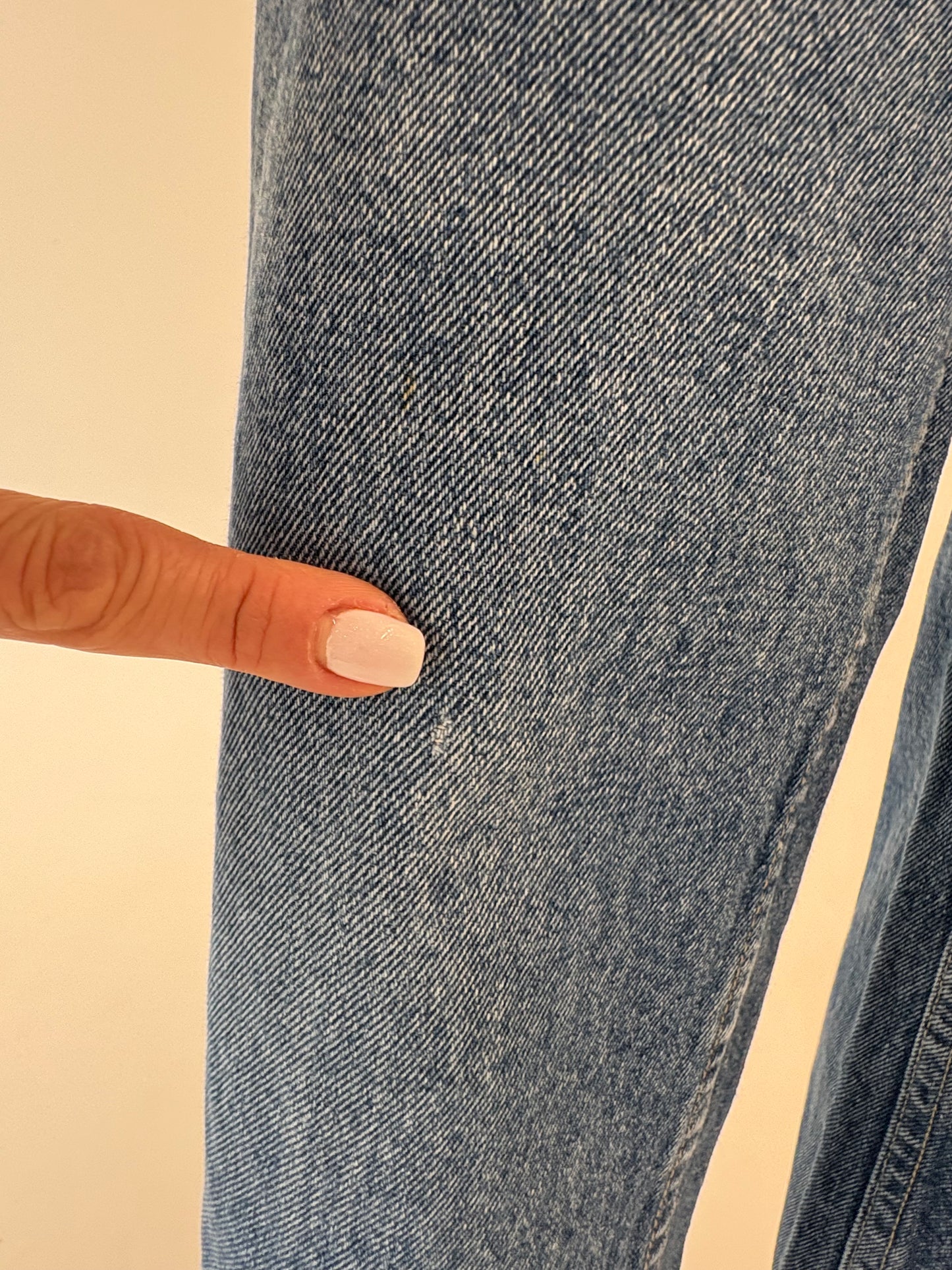 Jeans vintage tall plin classic wash cu talie înaltă
