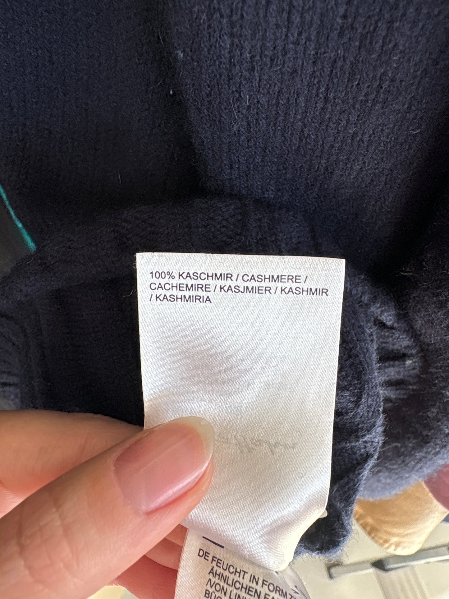 Cardigan excepțional Navy blue din cașmir multiply