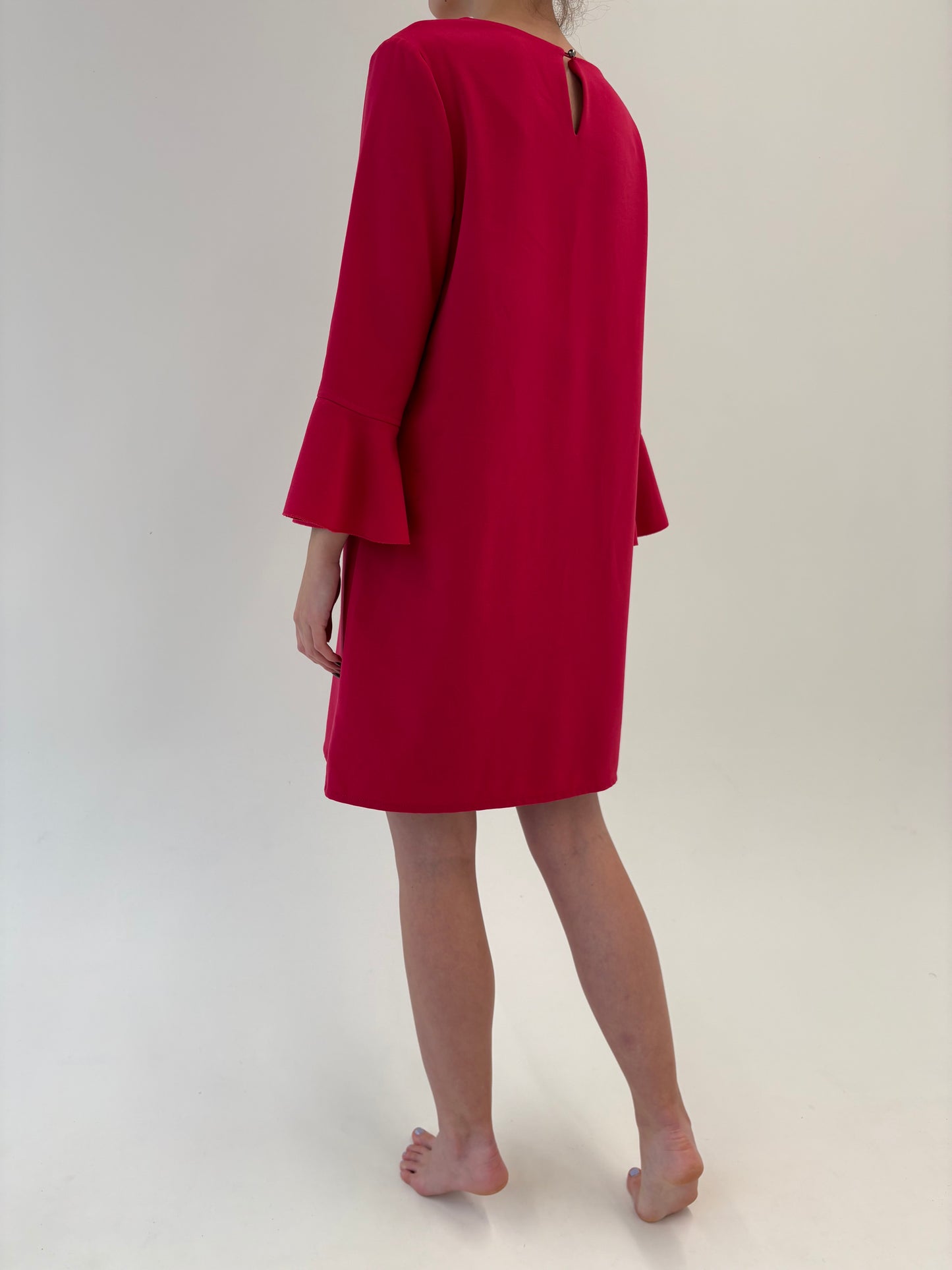 Rochie fucsia de brand super premium italian din stofita