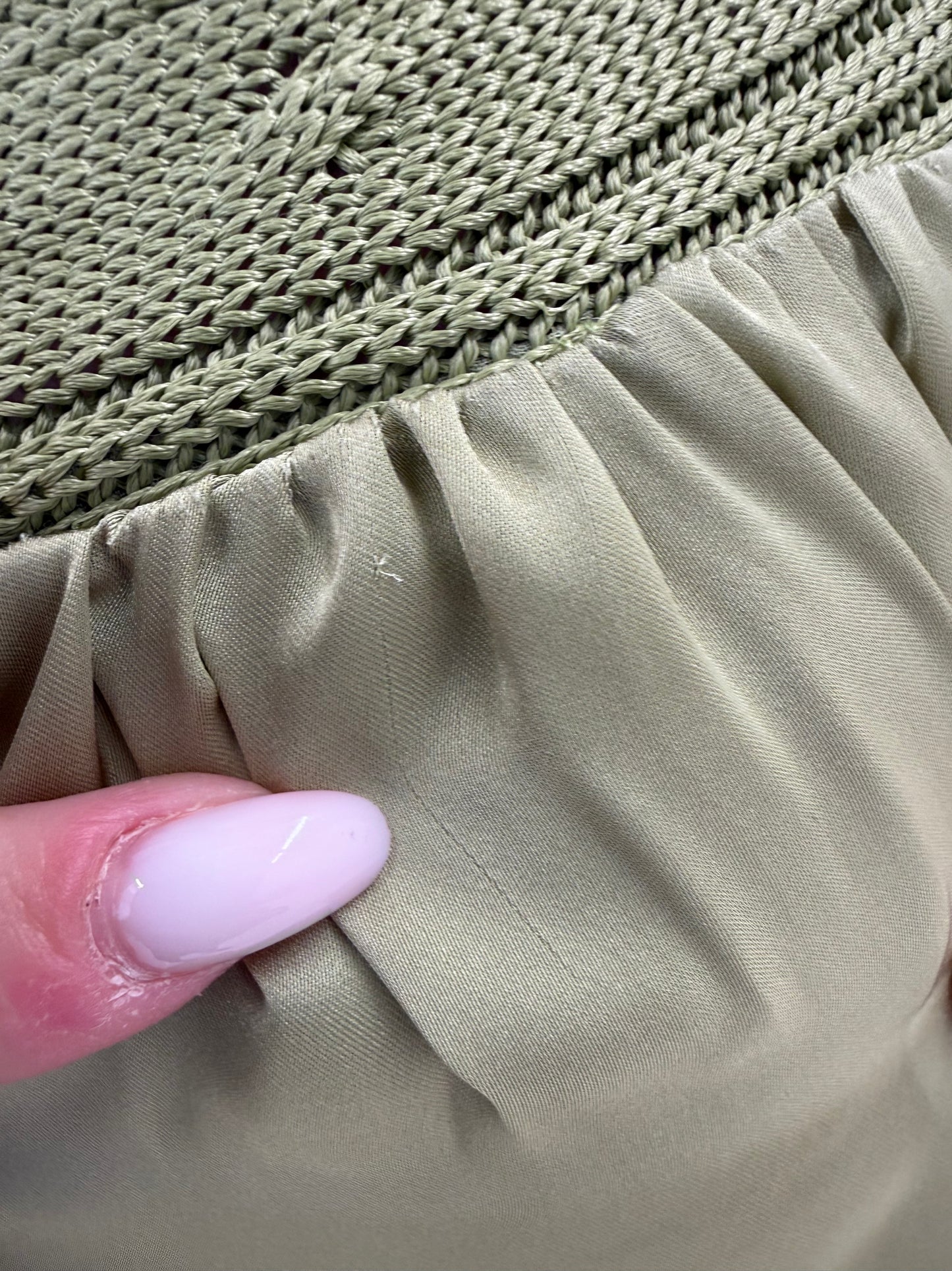 Rochie ultra chic italiană din mătase naturală verde crud