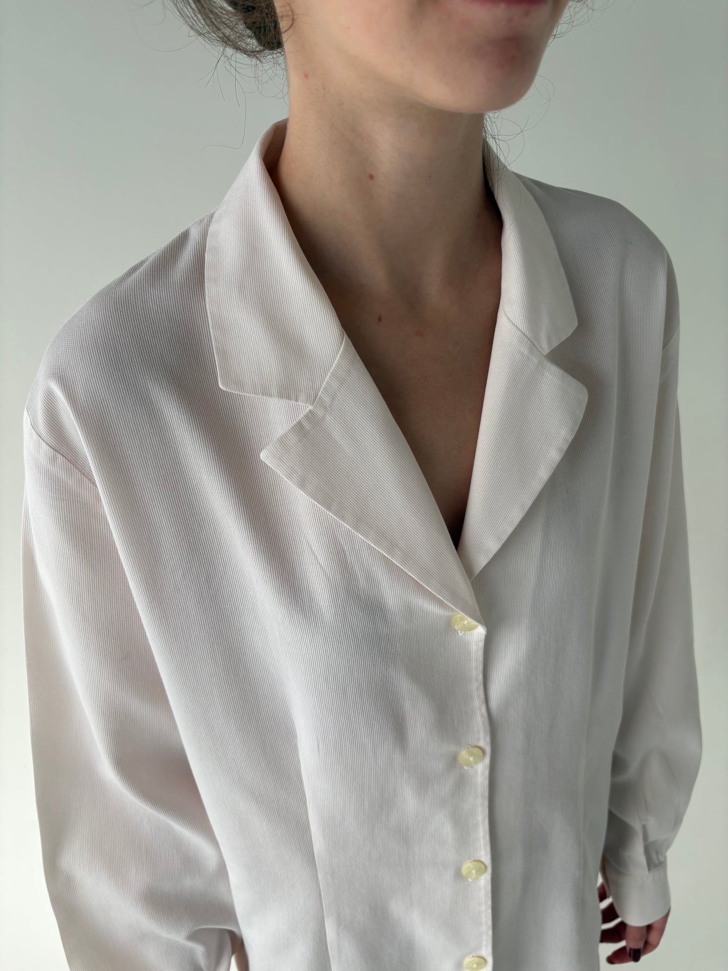 Cămașa italiană powder pink din poplin plin de bumbac texturat