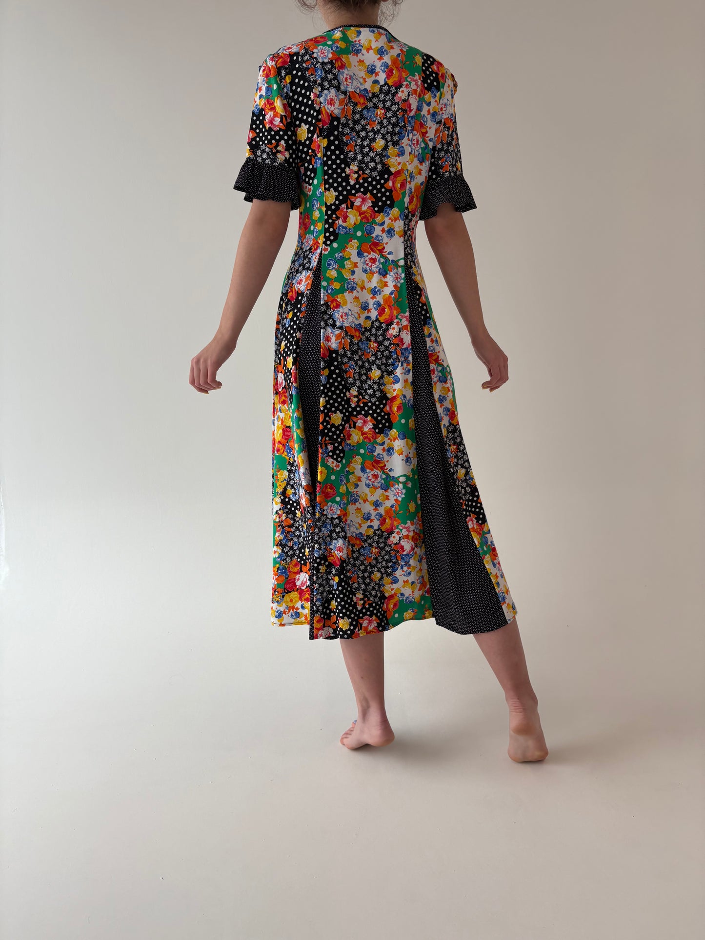 Rochie vintage maxi vaporoasă în stil Dolce & Gabbana