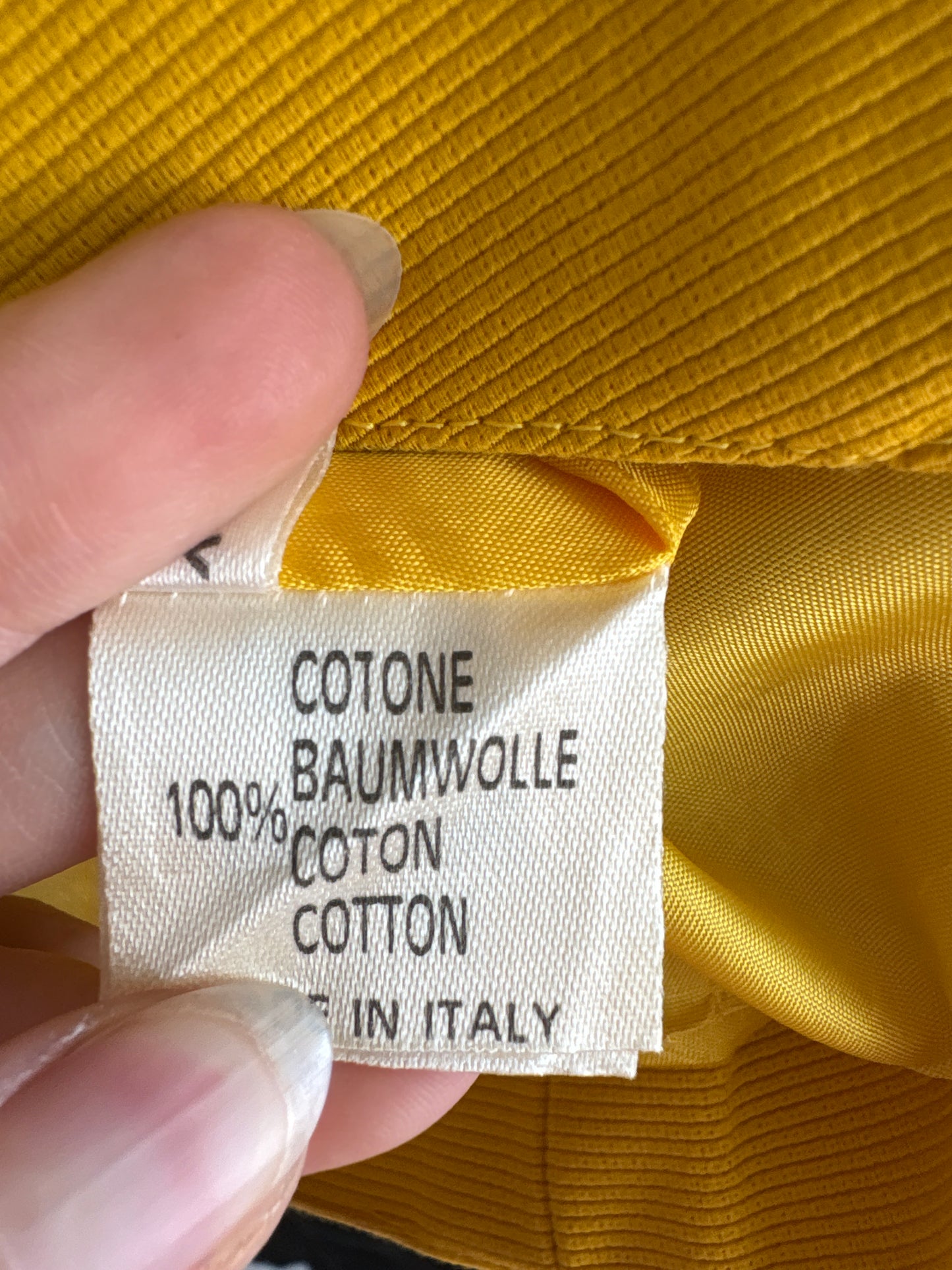 Sacou vintage de designer italian din faille de bumbac în croi ultra chic