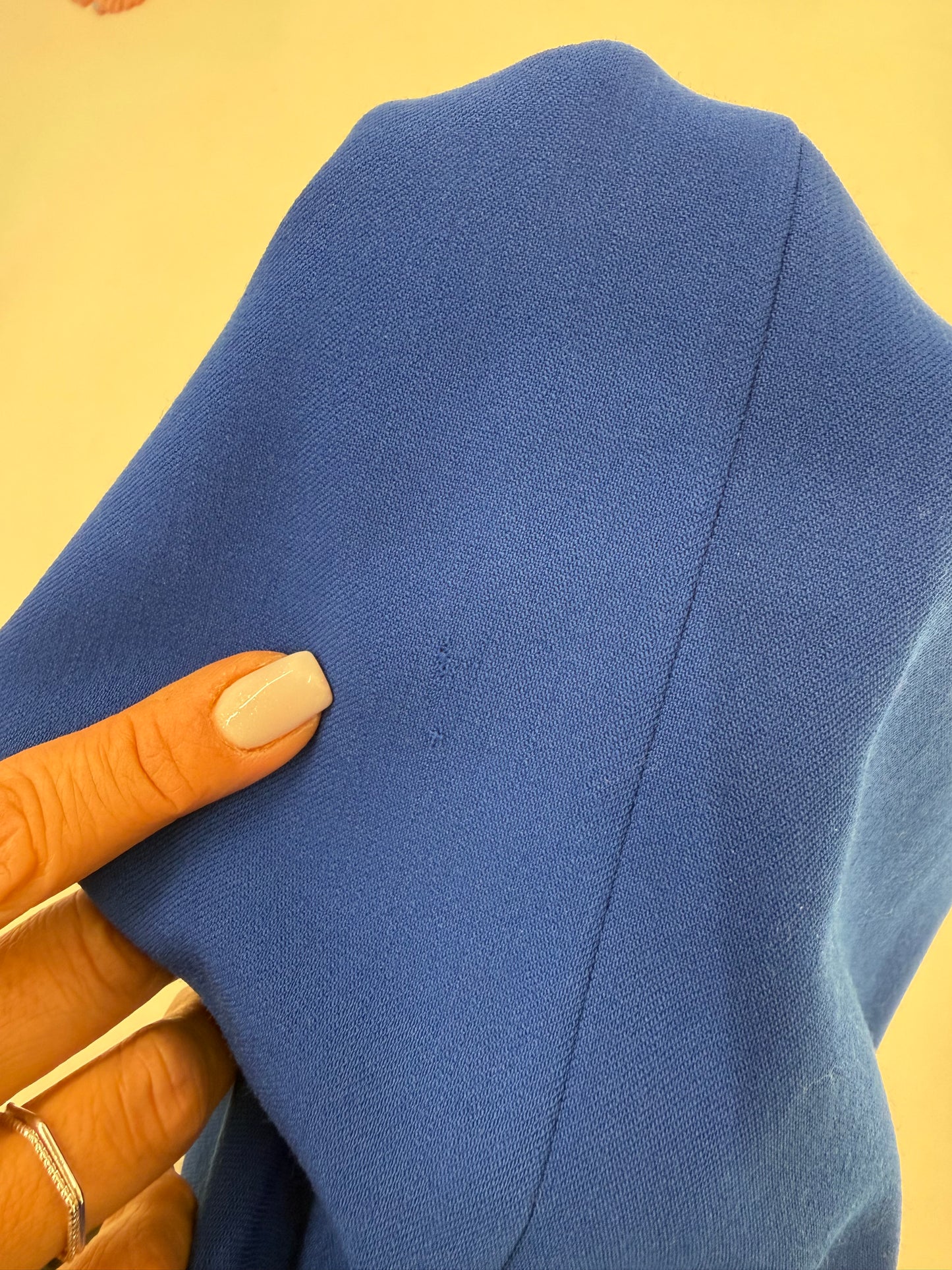 Pantaloni albastru regal de brand luxury Elegance din lana extrafina confort