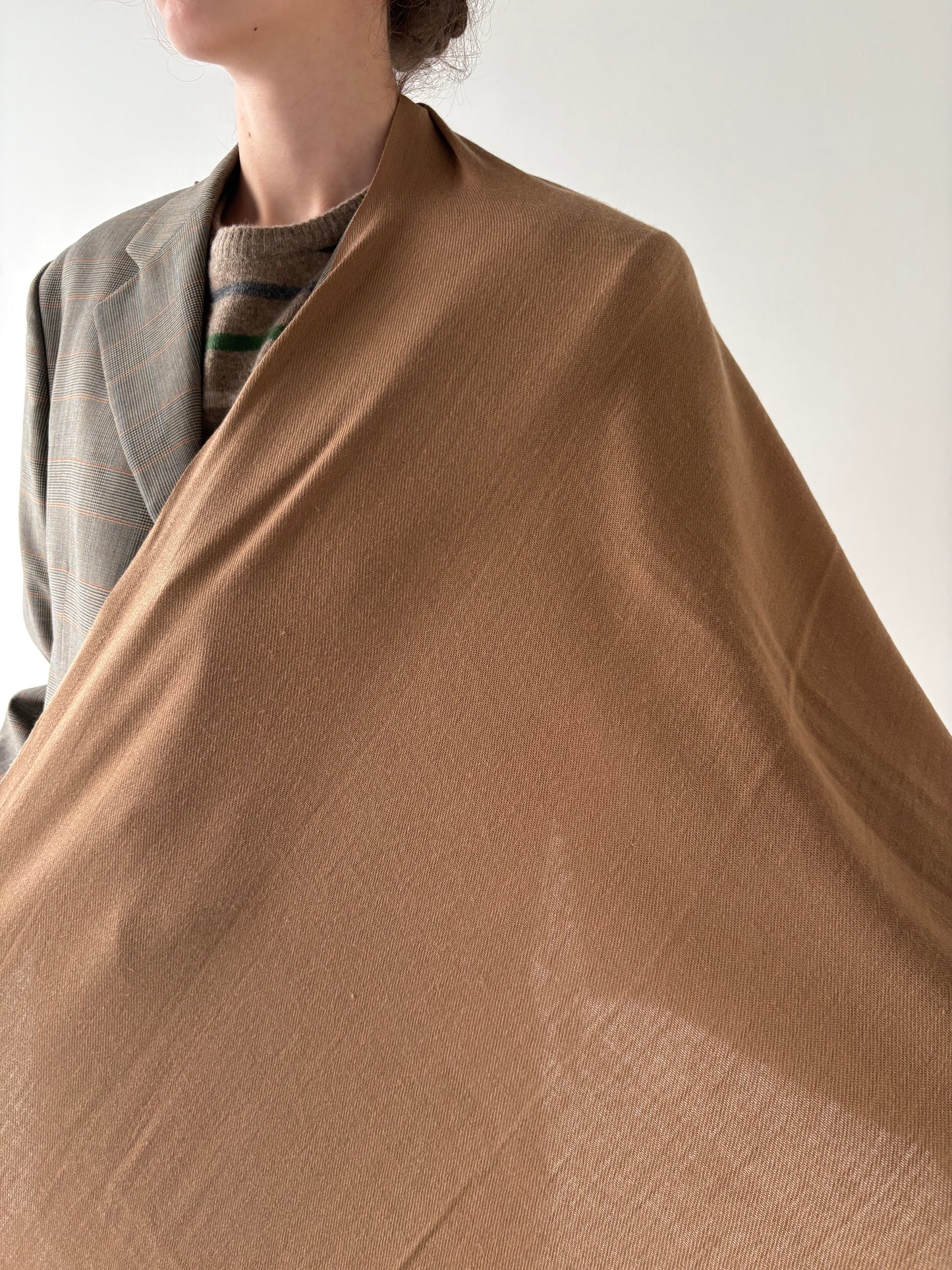 Sal camel XXXL din cașmir