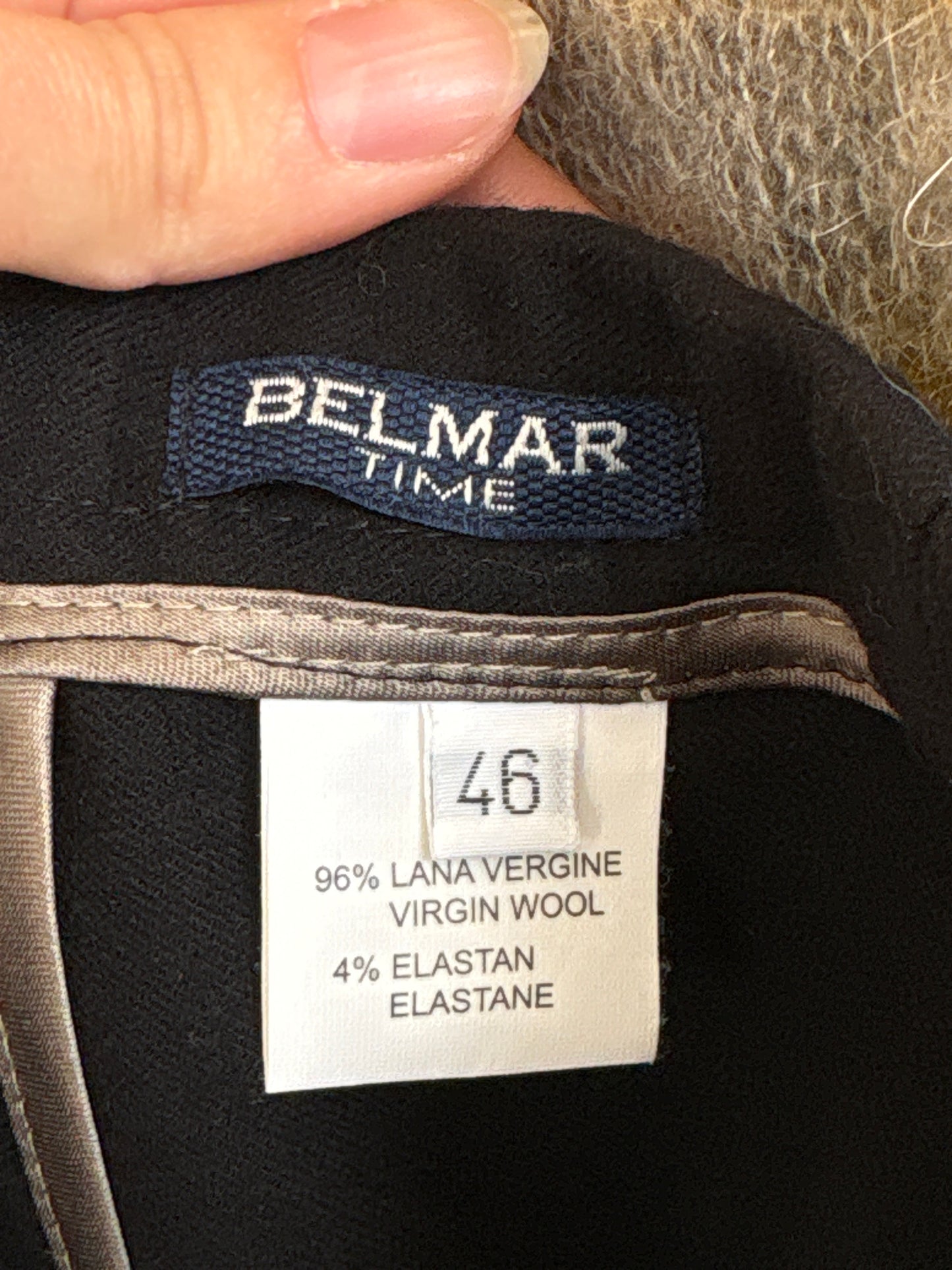 Pantaloni negri italienești petite din lana extrafina confort de la zi la seară