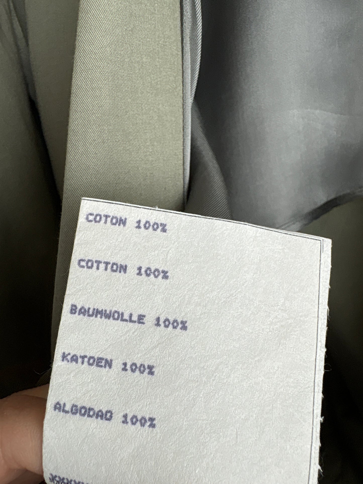 Costum vintage luxury de vară Ungaro din bumbac dusty Sage green
