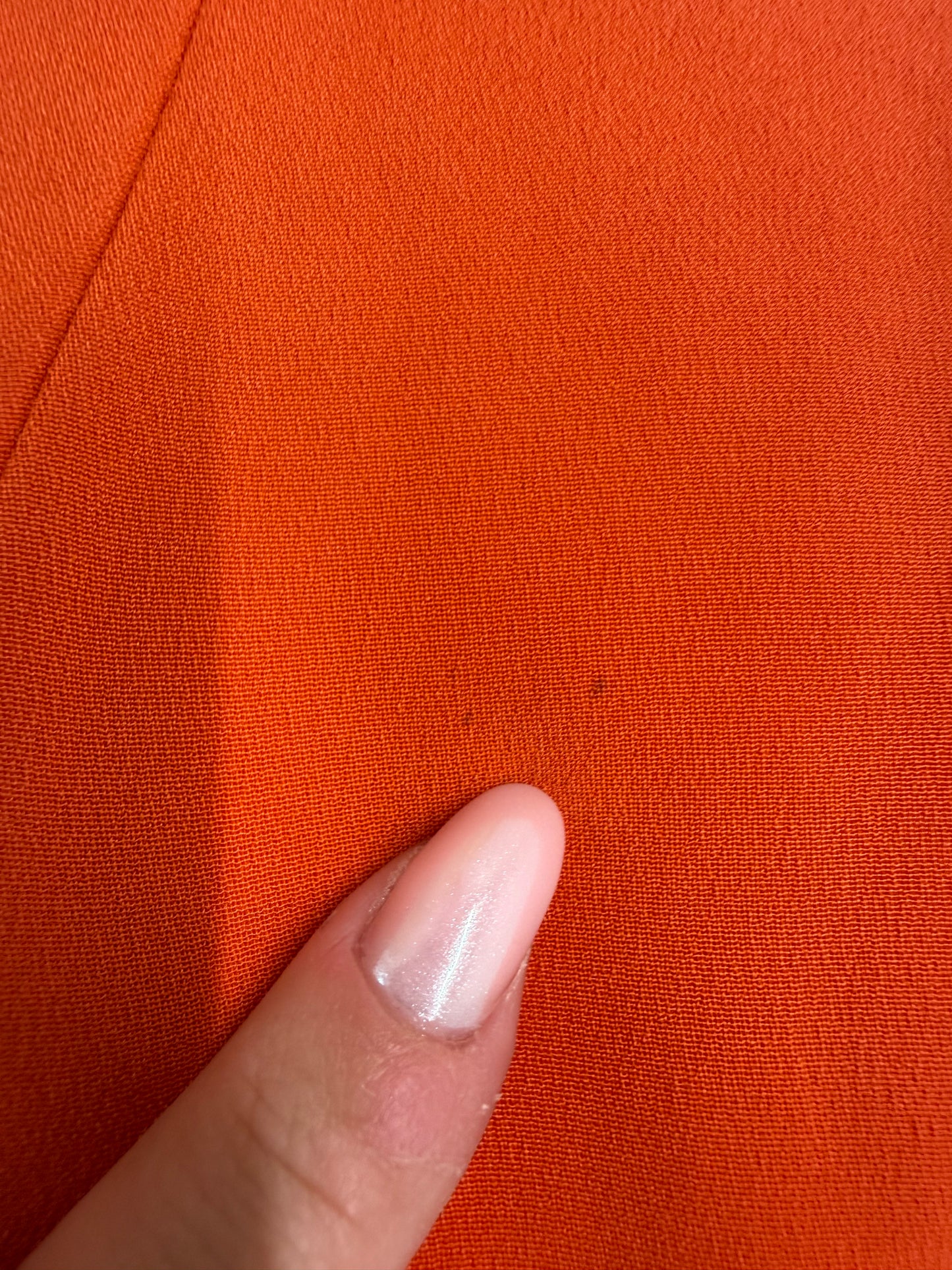 Sacou petite de brand luxury Laura Biagiotti oranj din mătase naturală