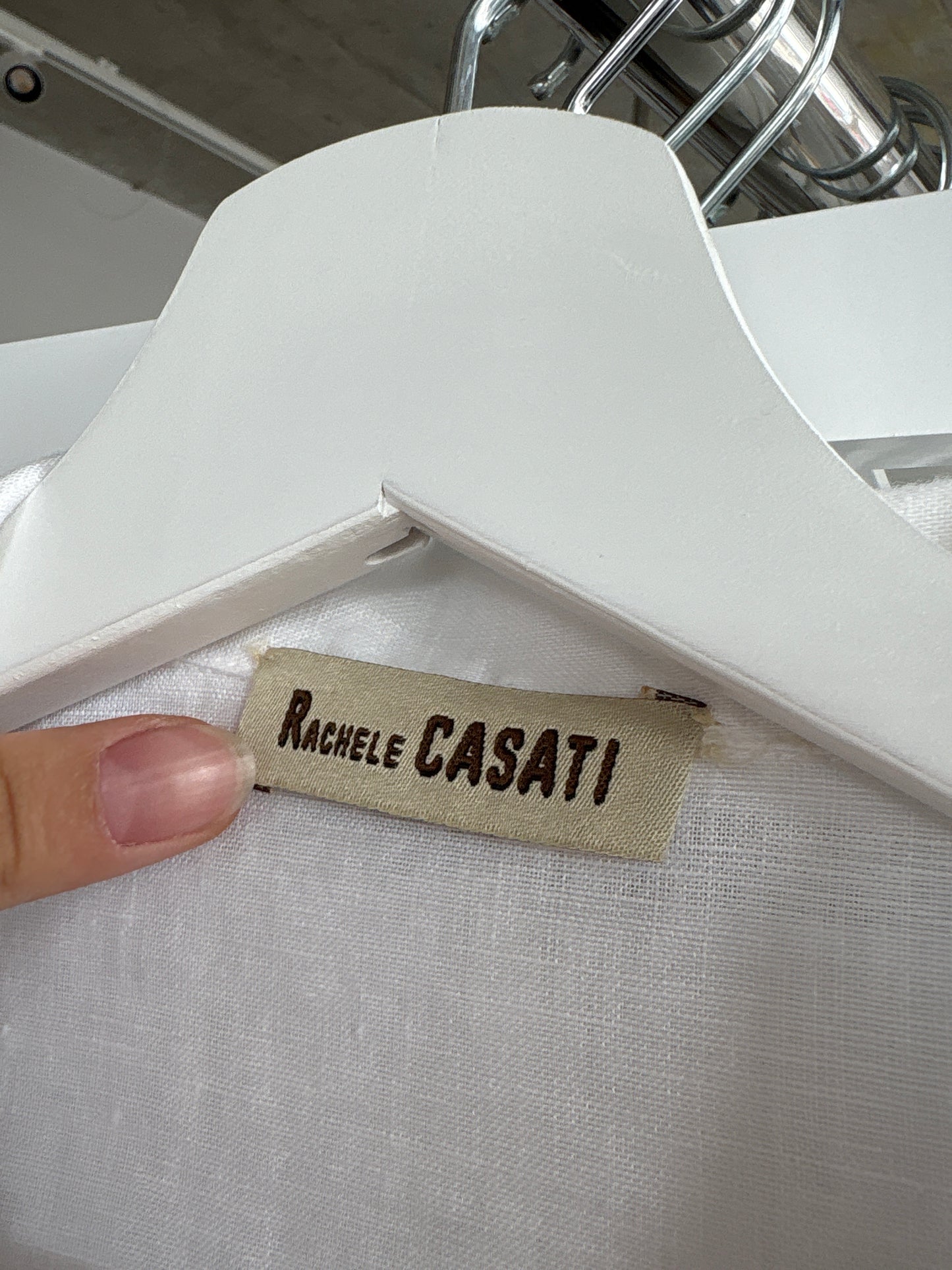 Sacou / Cămașă din in premium ușor cambrata cu aplicații manuale delicate
