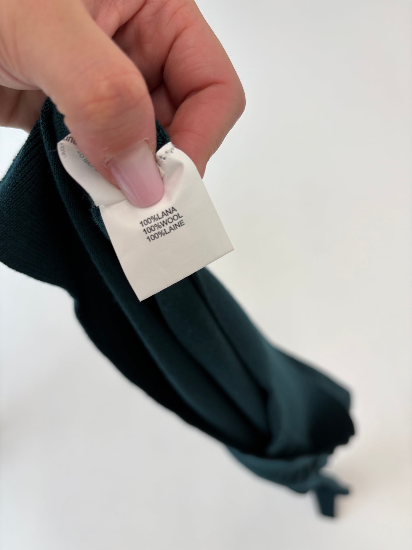 Pulover de brand super premium forest green cu mâneci ample