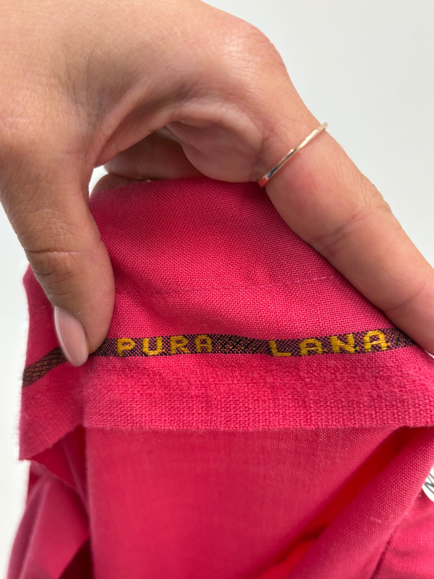 Cămașa vintage Barbie pink din lana extrafina pura