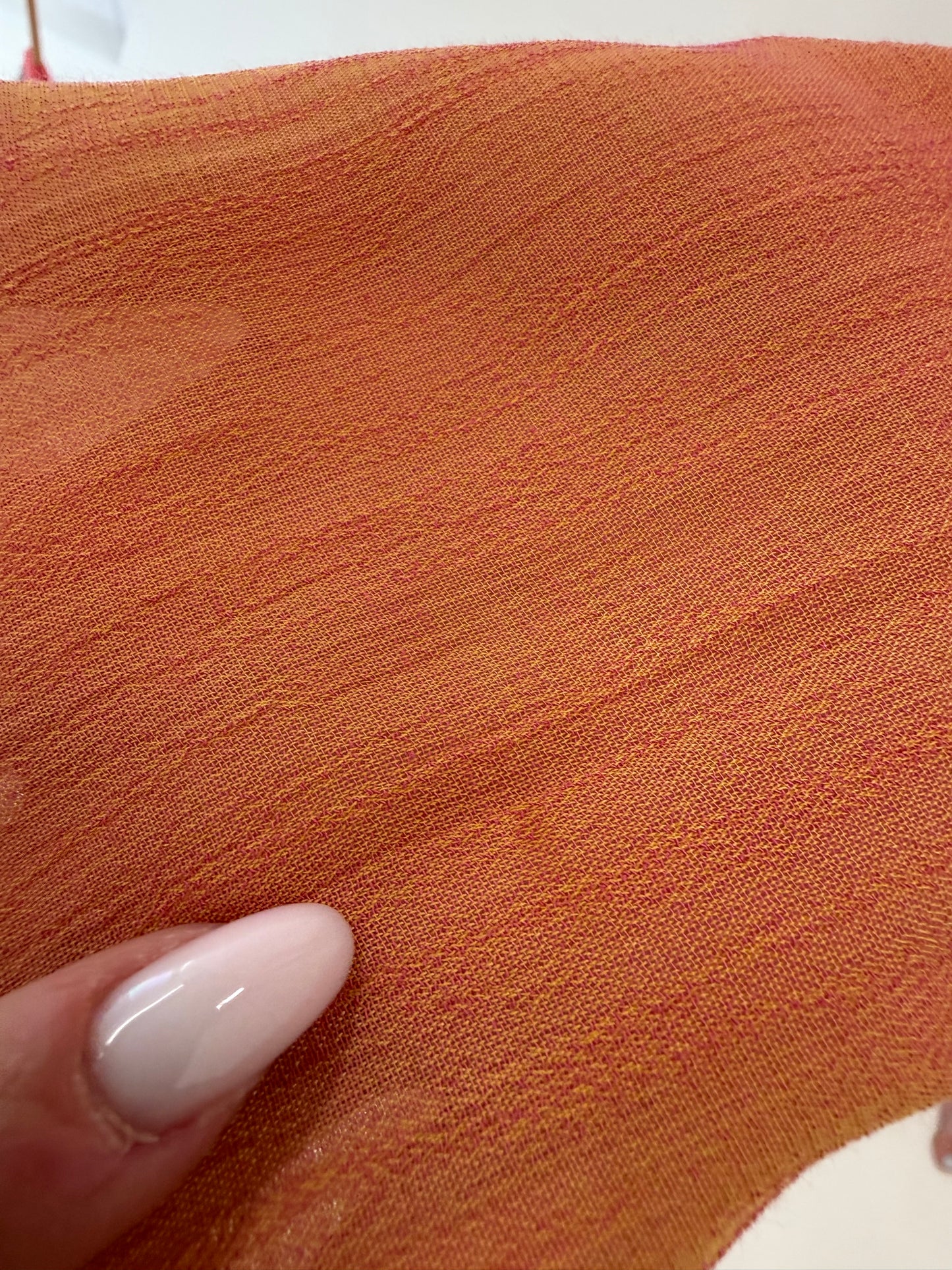 Cămașa vintage din mătase naturală dusty orange