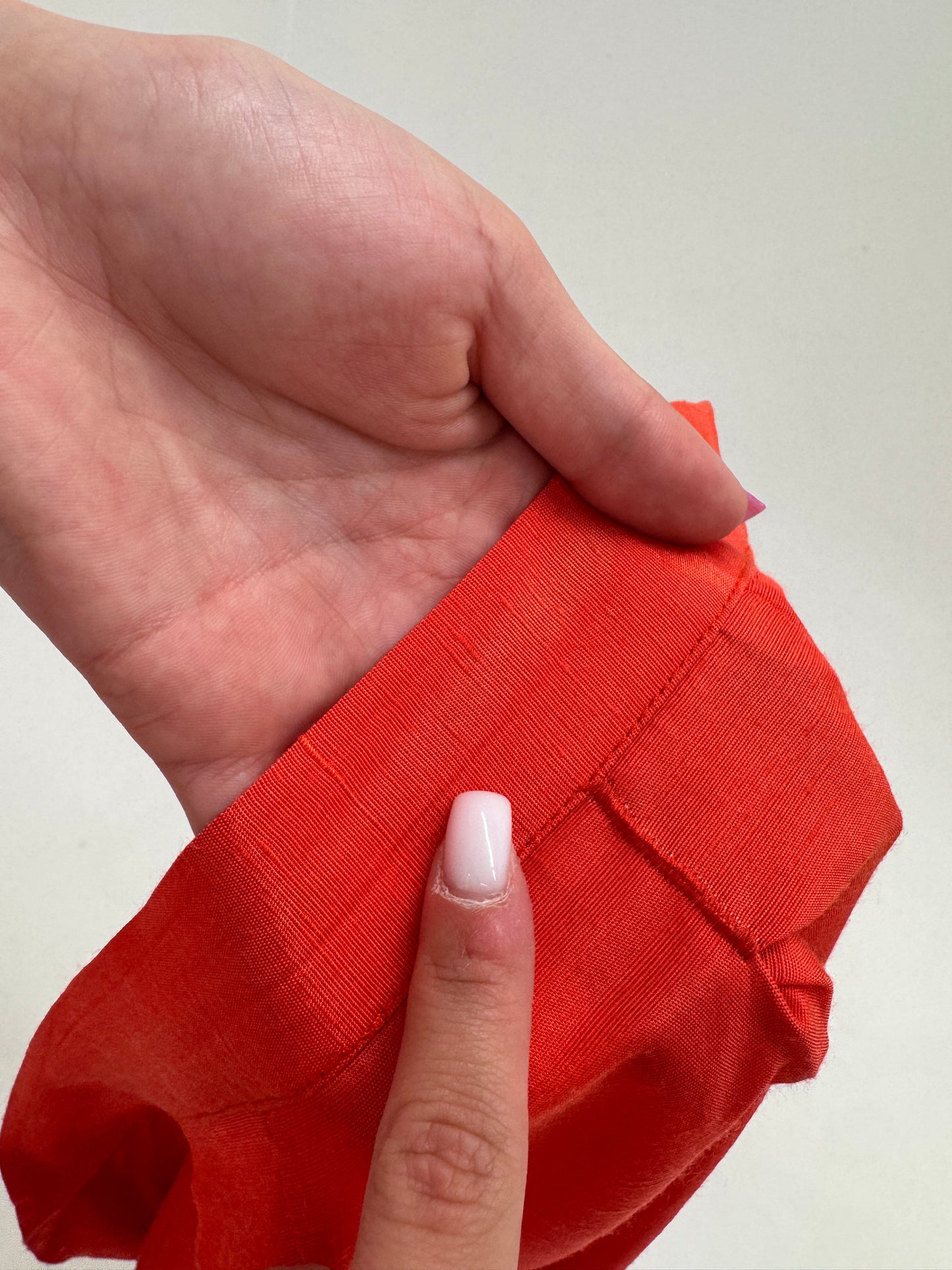 Pantaloni vintage țigaretă tall cu talie ultra înaltă marcată din pânză de in