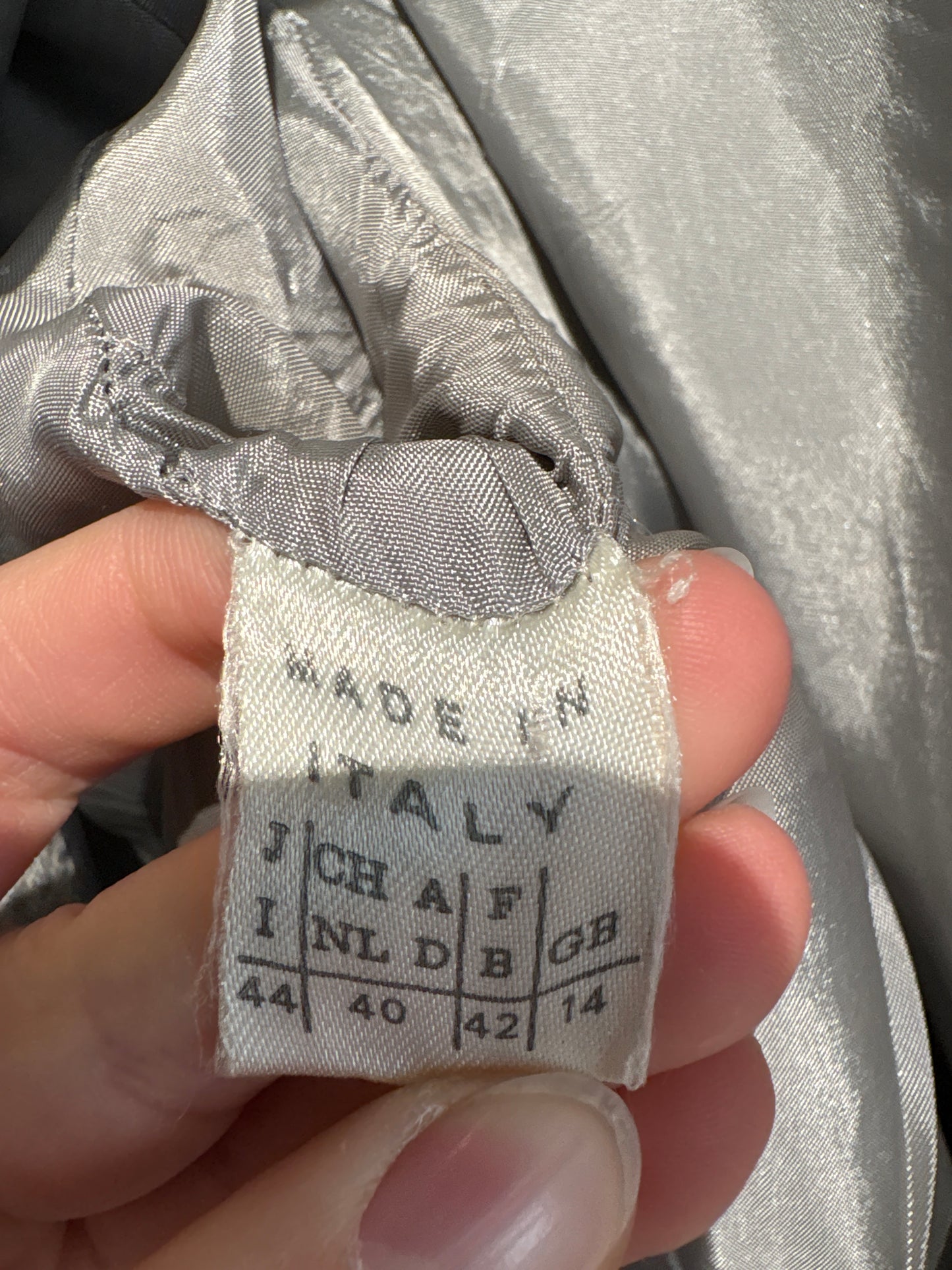 Sacou vintage baby blue Marella by Max Mara cu închidere dublă