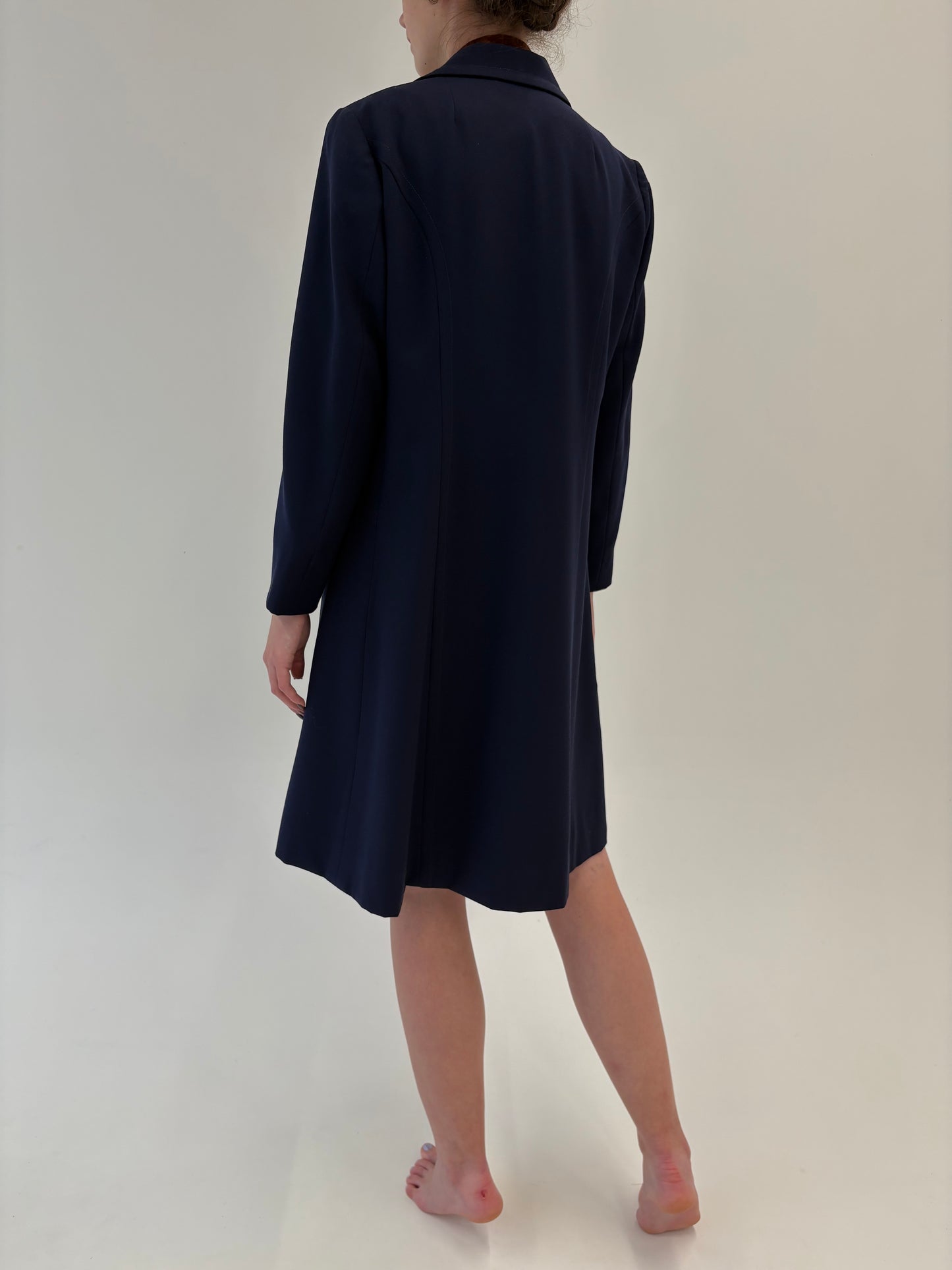Palton old vintage anii 70 târzii din lână pieptănată și inspirație masculine chic