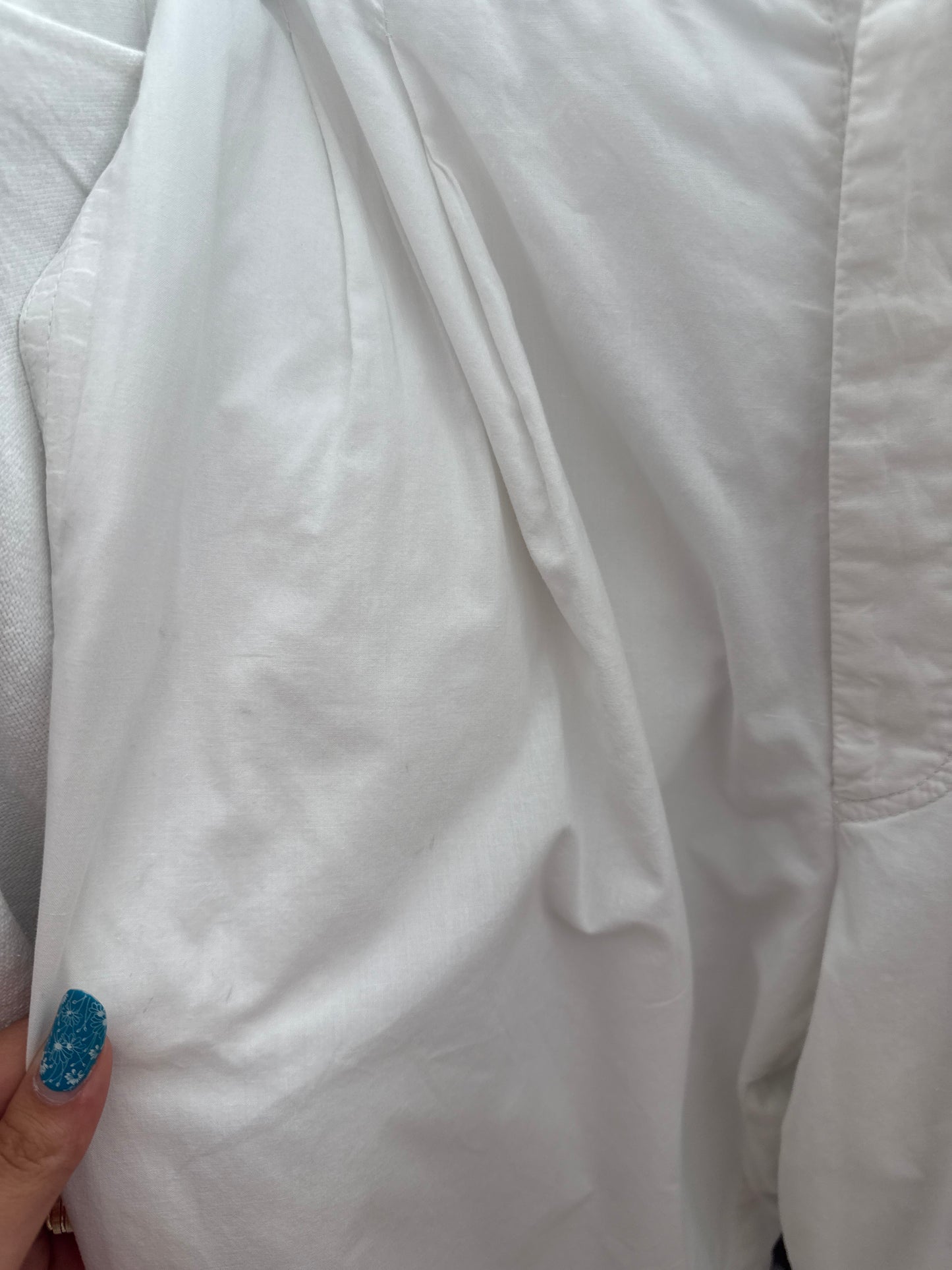 Pantaloni Valentino petite cu talie ultra înaltă din poplin de bumbac și pense