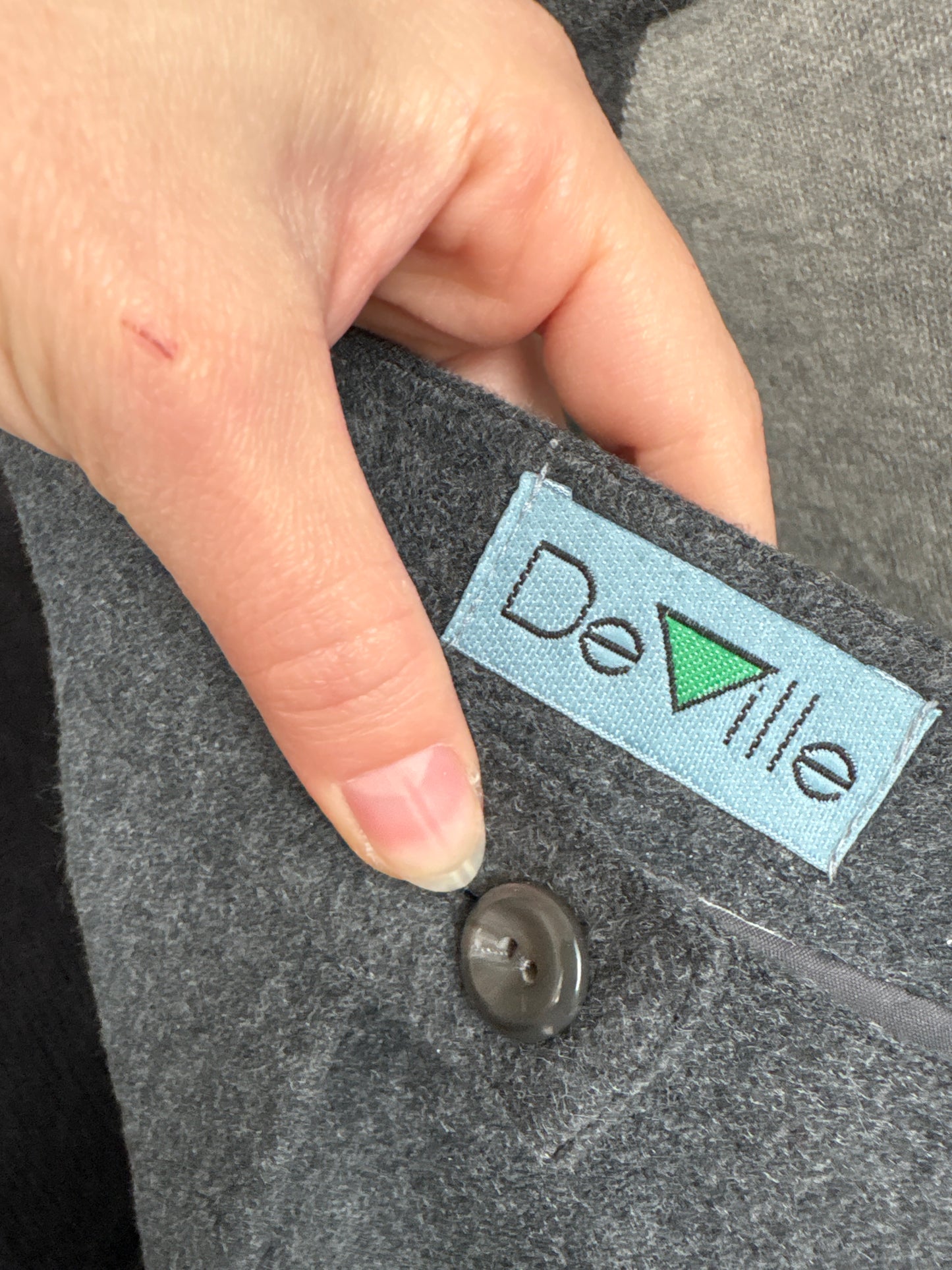 Fustă maxi cu influențe casual din stofă groasă de lana extrafina