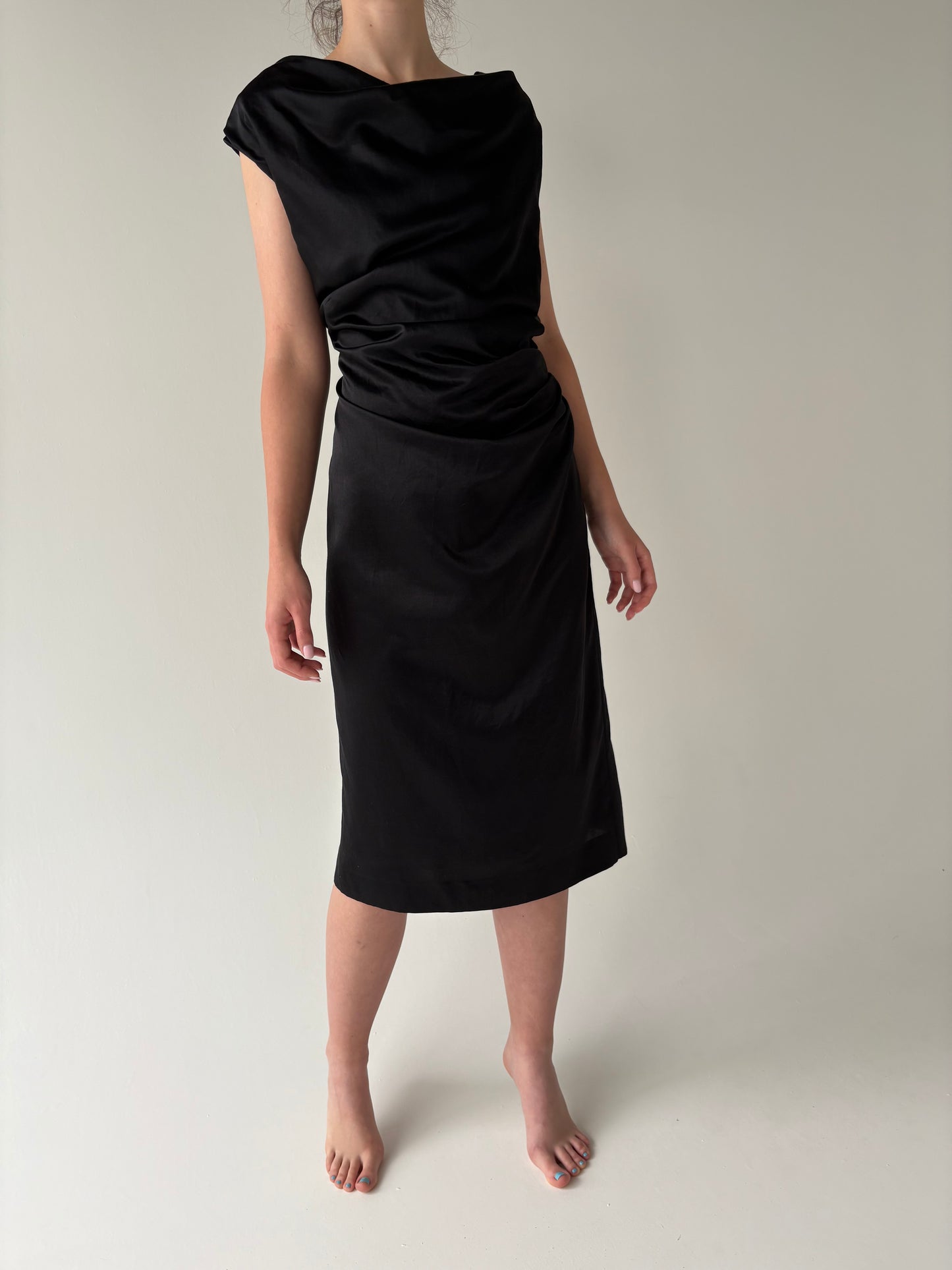 Rochie luxury Joseph nouă din mătase naturală în croi chic atemporal