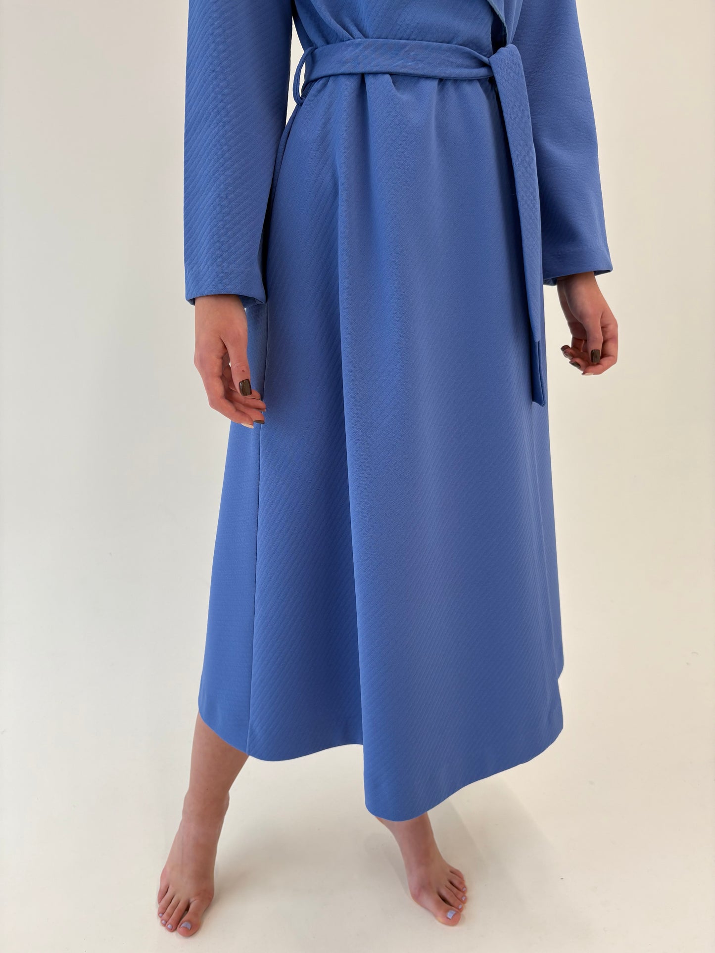 Halat vintage premium italian albastru ciel