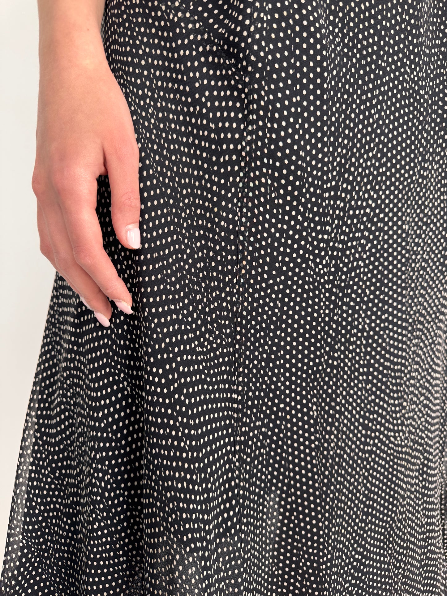 Rochie Max Mara din mătase naturală în bie cu buline
