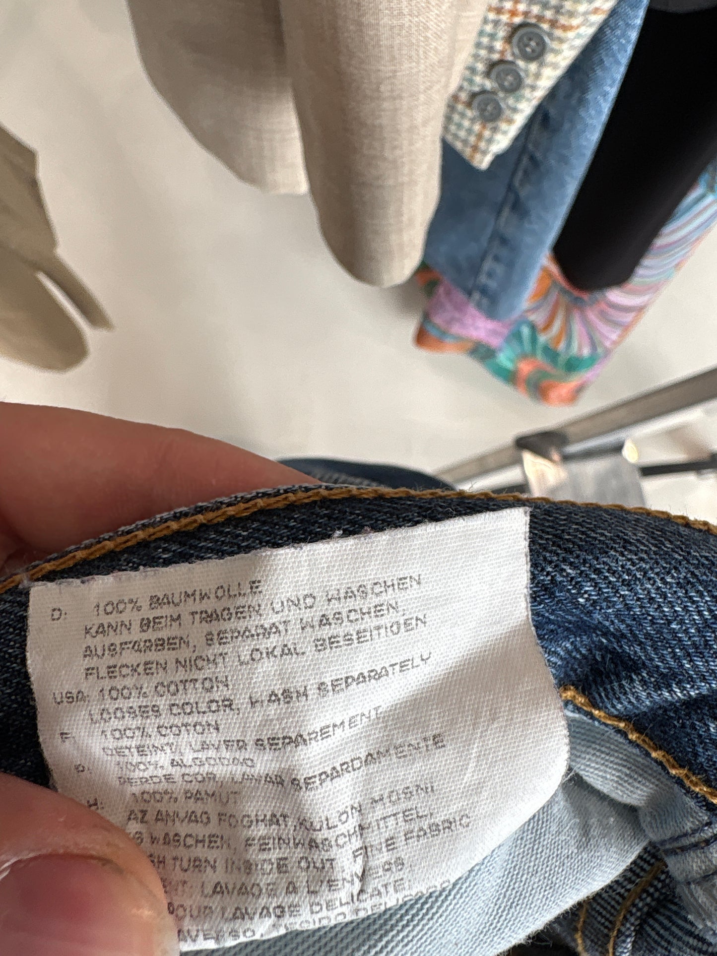 Jeans premium straight leg classic wash
