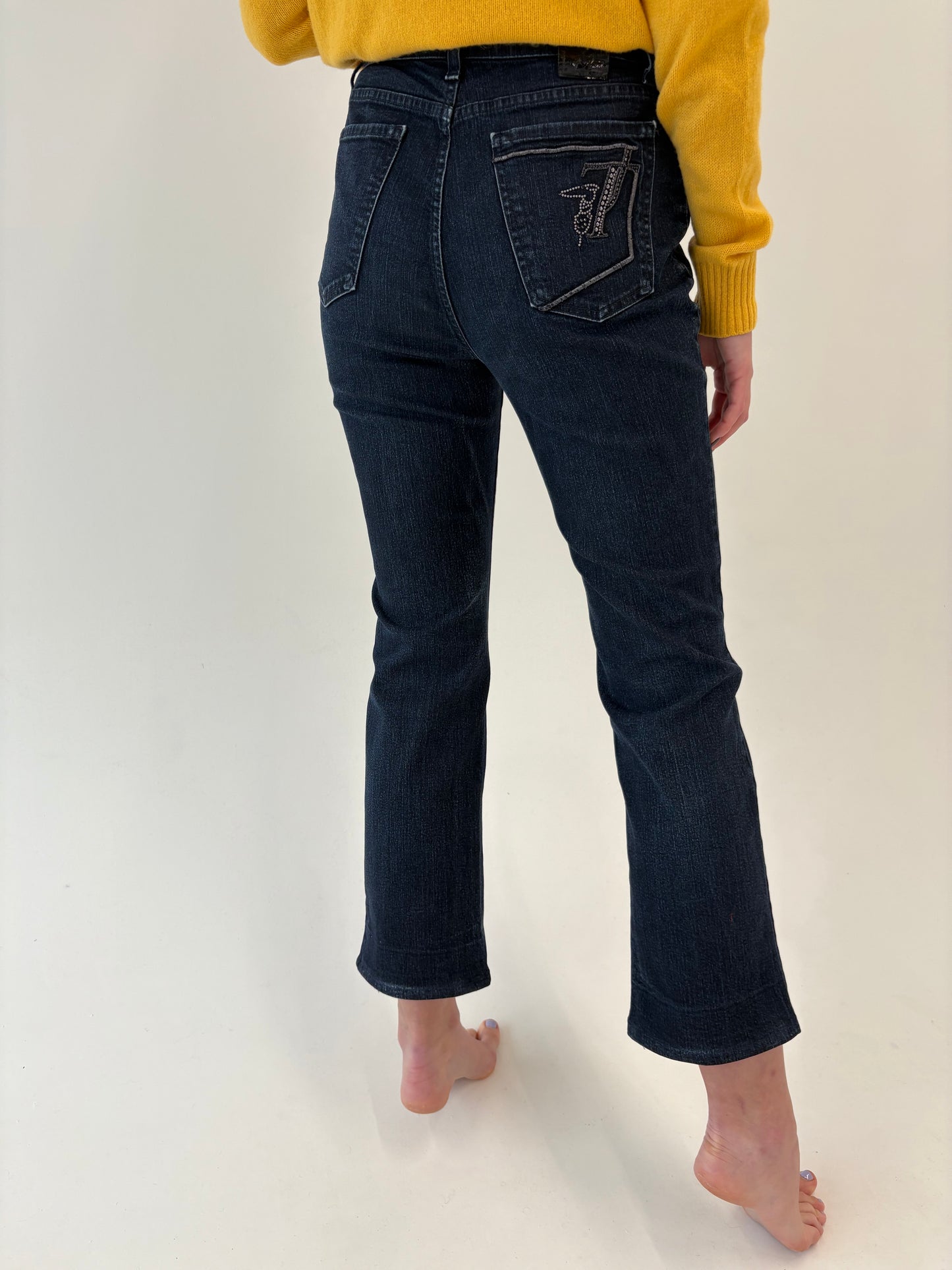 Jeans vintage luxury Trussardi dark wash modelator