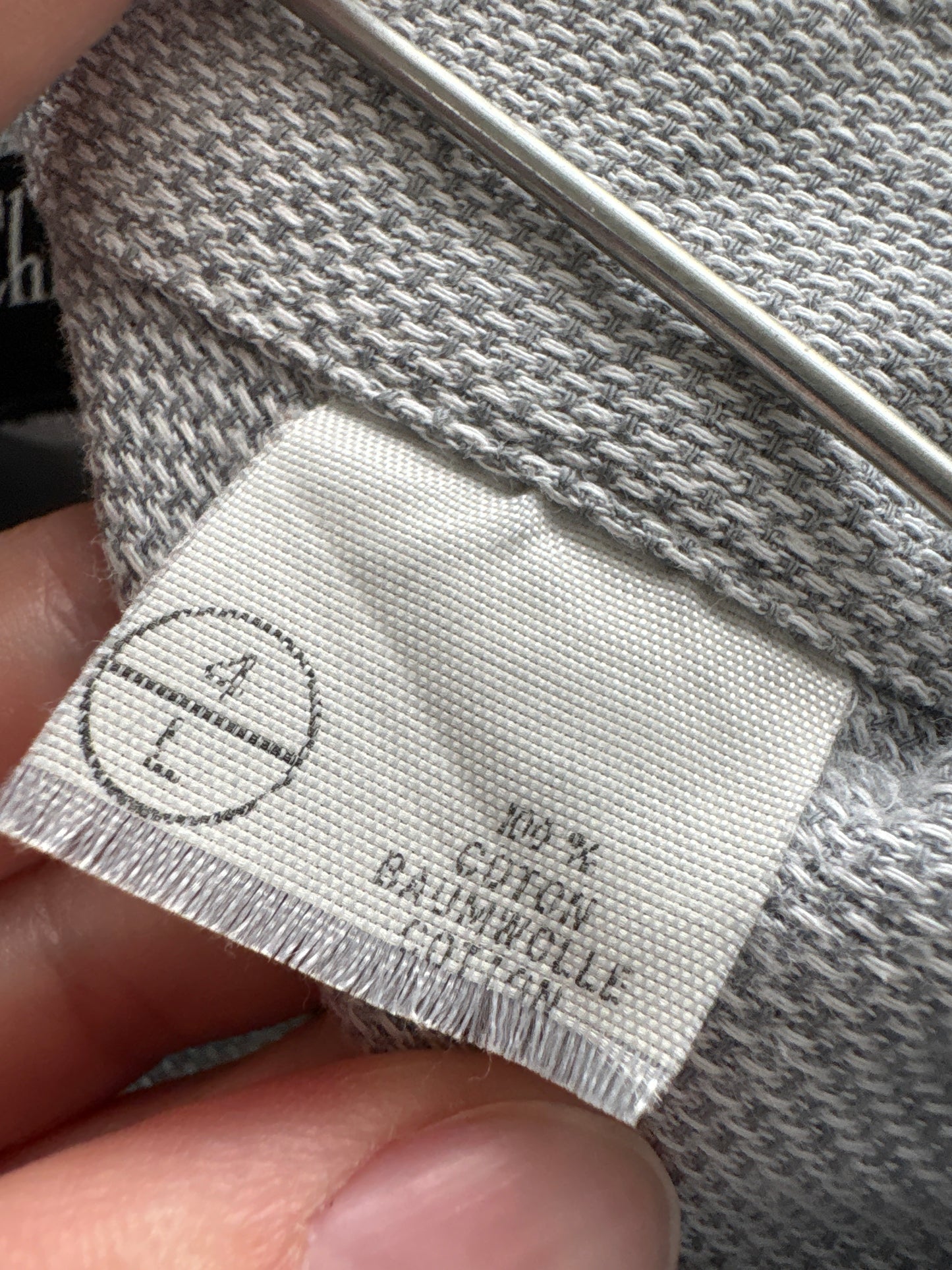 Cămașa vintage Dior în croi lejer din pânză de excepțională de bumbac
