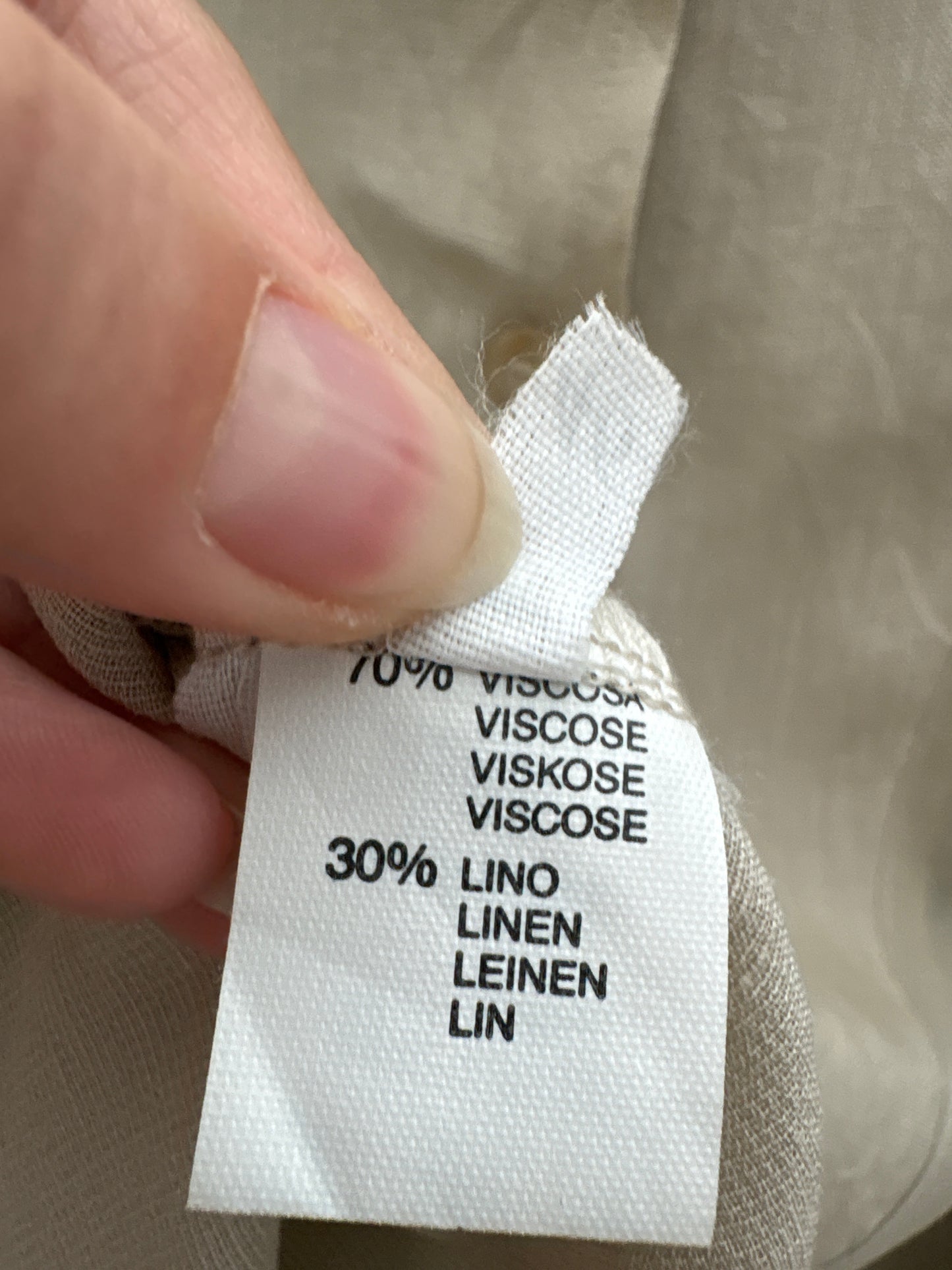 Tunica de brand premium italian excepțională în croi minimalist light nude din pânză