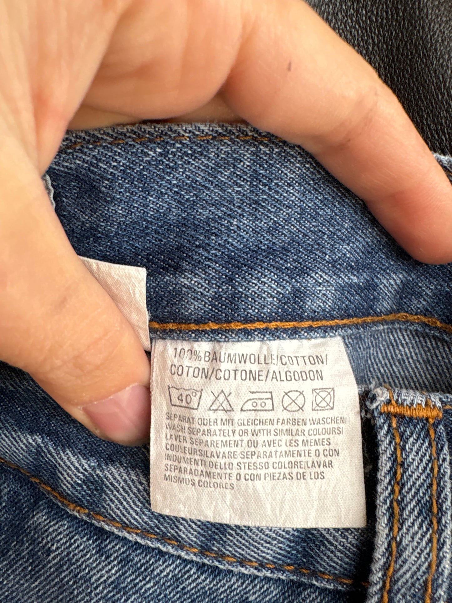 Jeans vintage premium clasic wash cu talie înaltă
