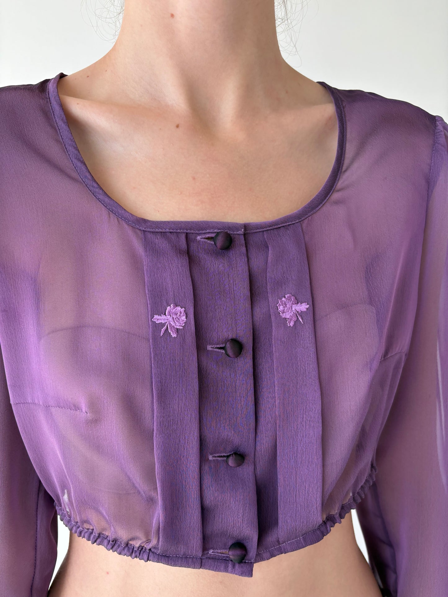 Top vintage luxury Sportalm din voal