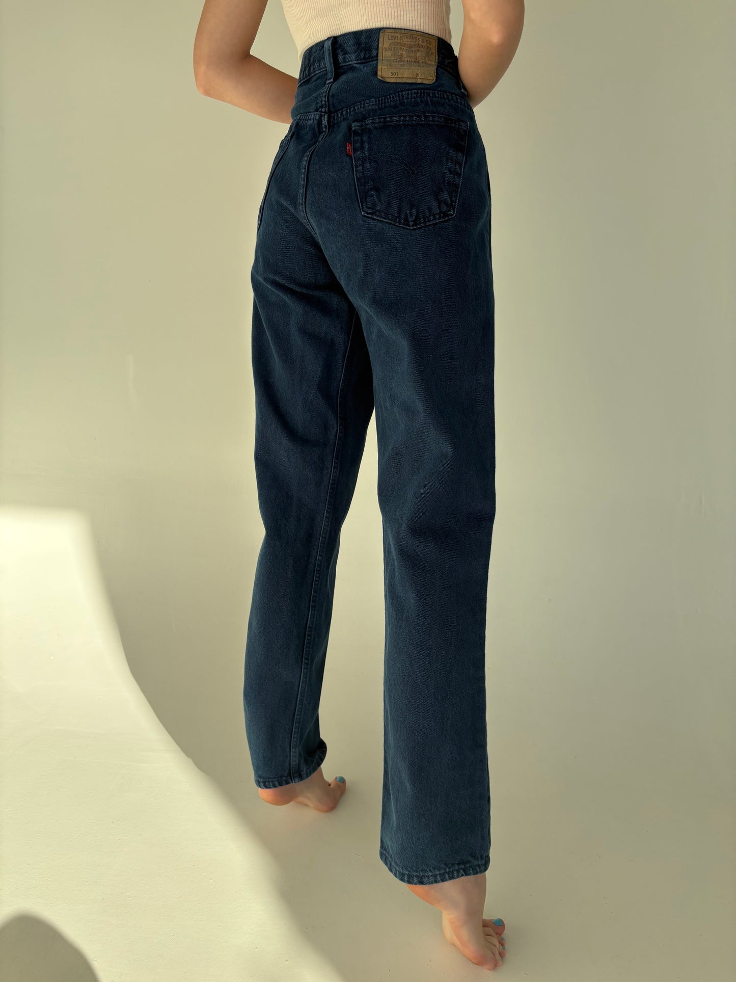 Jeans vintage Levi’s 501 tall indigo wash