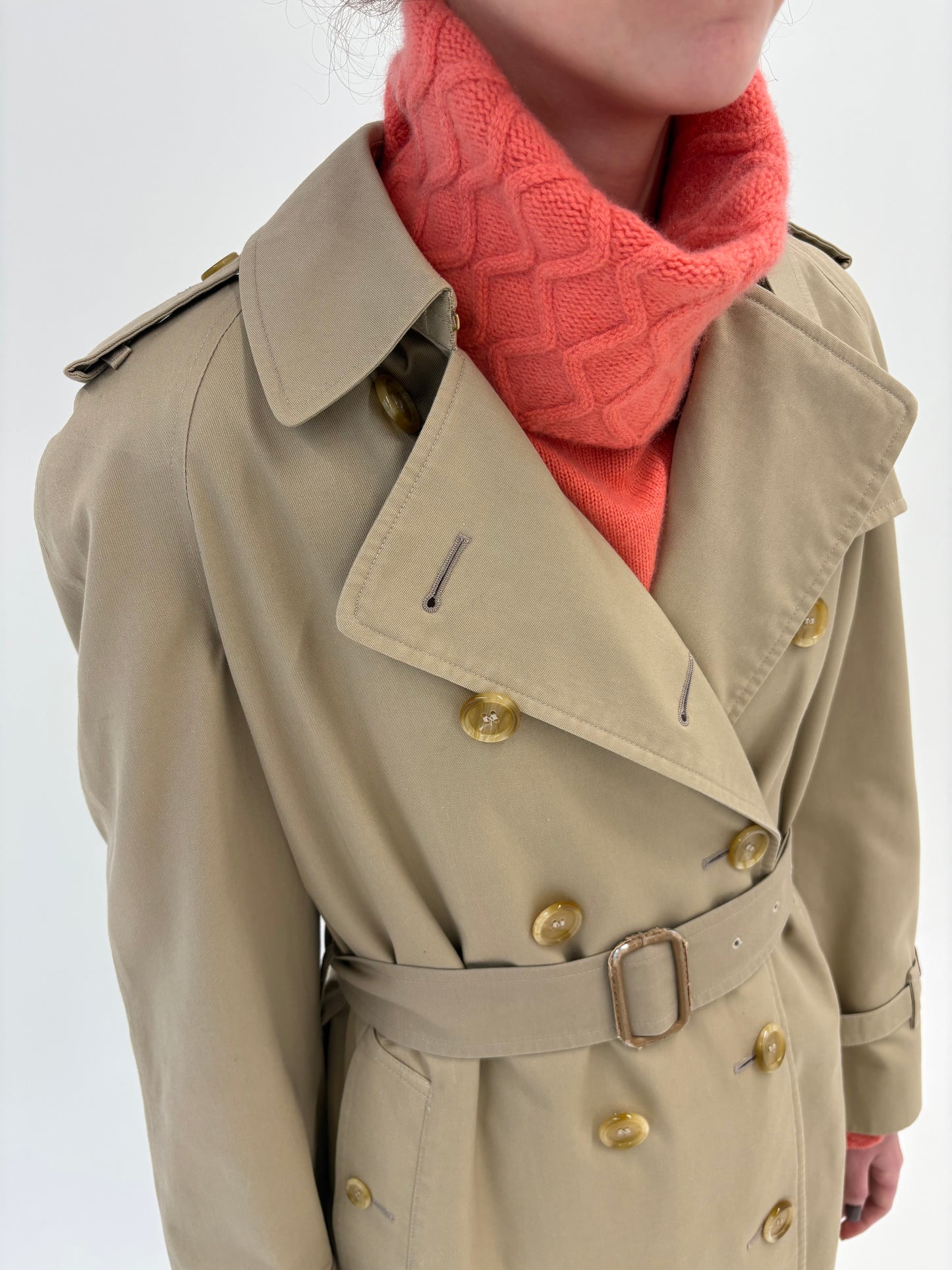 Trench vintage Burberry high end cu liner de lana detașabil inclus