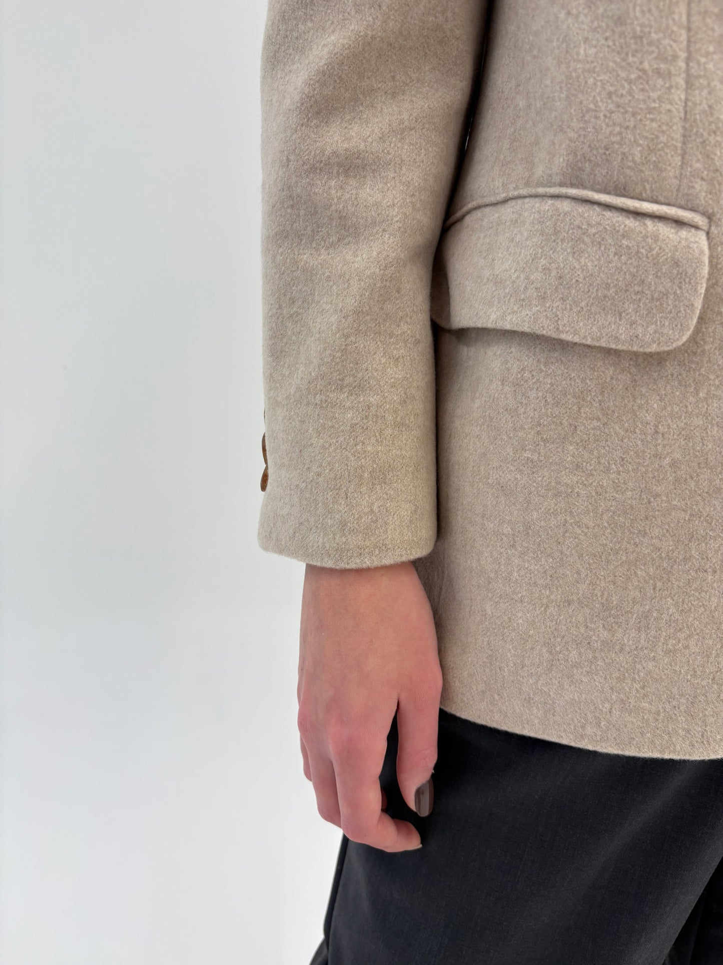 Sacou ultra luxury Loro Piana din stofă 100% cașmir