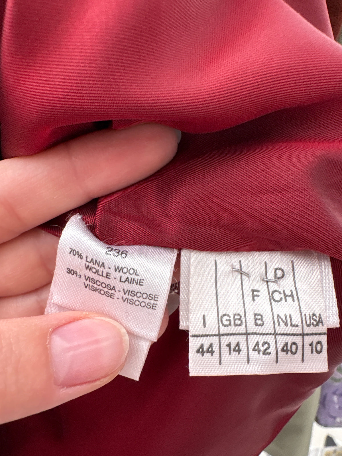 Costum burgundy excepțional din gama Max Mata din stofă extrafina