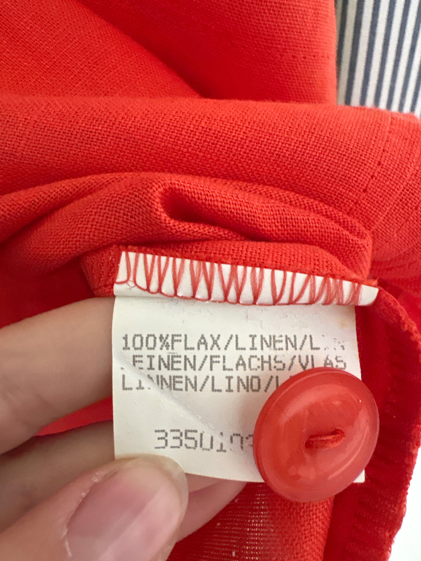 Sacou din in premium electric orange în croi ușor boxy