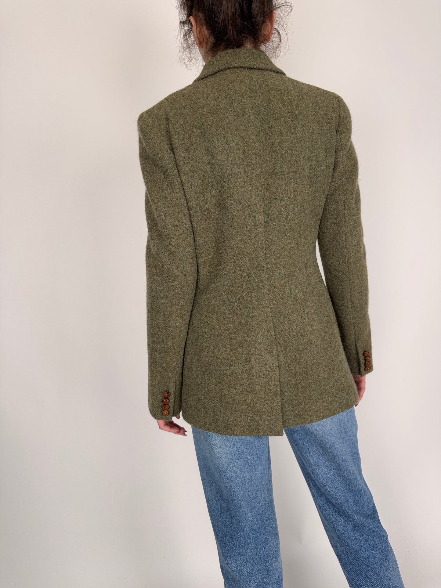 Sacou luxury cambrat Ralph Lauren din stofă plină de lana extrem de fină