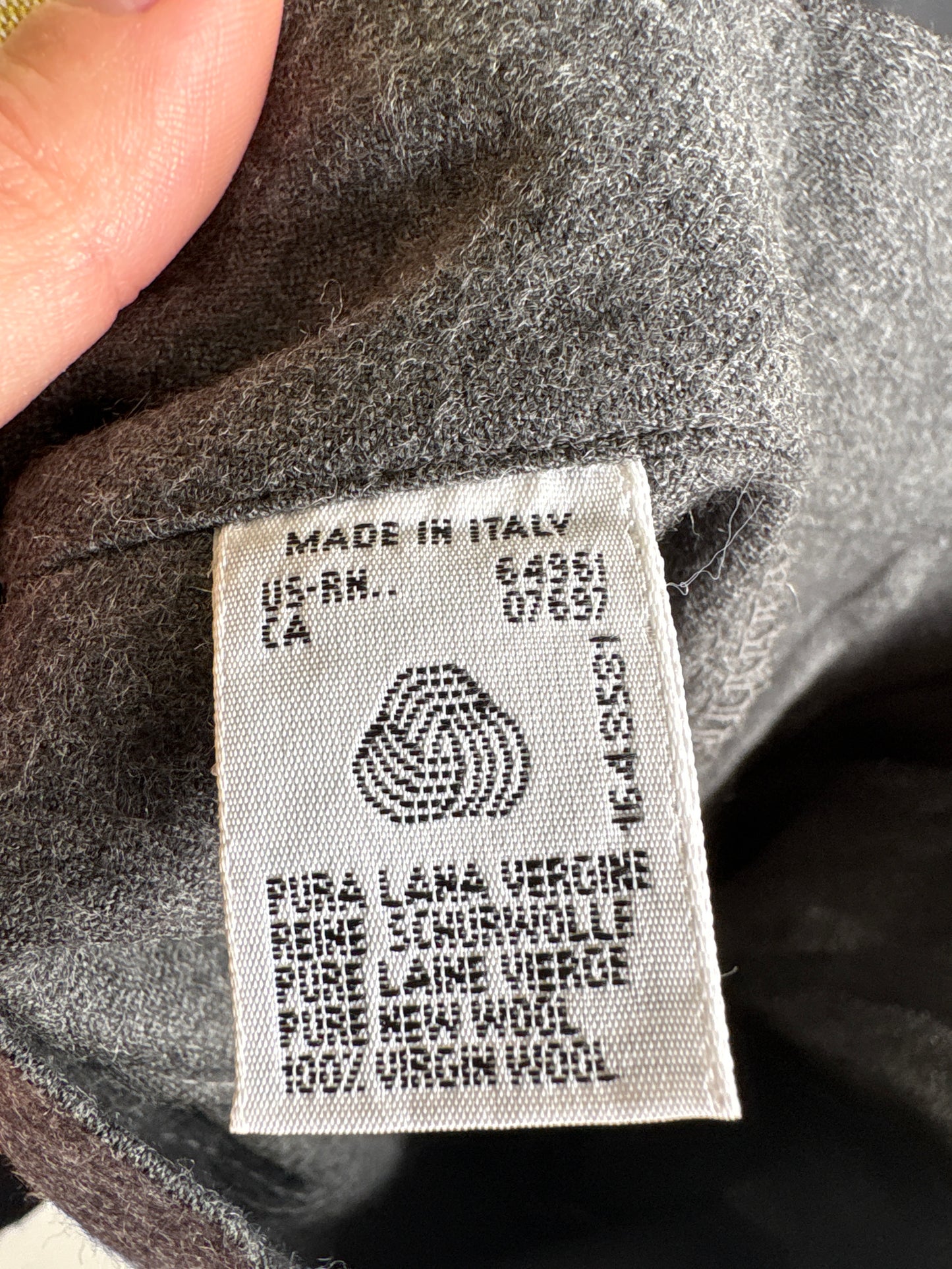 Pantaloni din lana plină extrafina pura certificată cu talie ultra înaltă