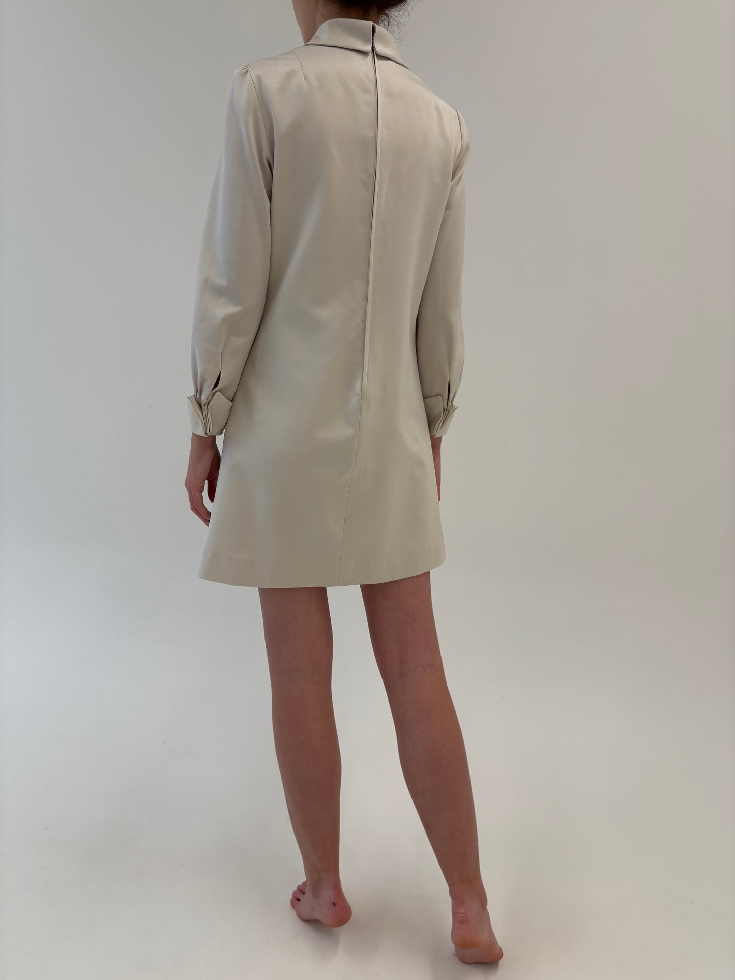Chemise tuxedo dress Old vintage anii 70 italiană de la business la seara