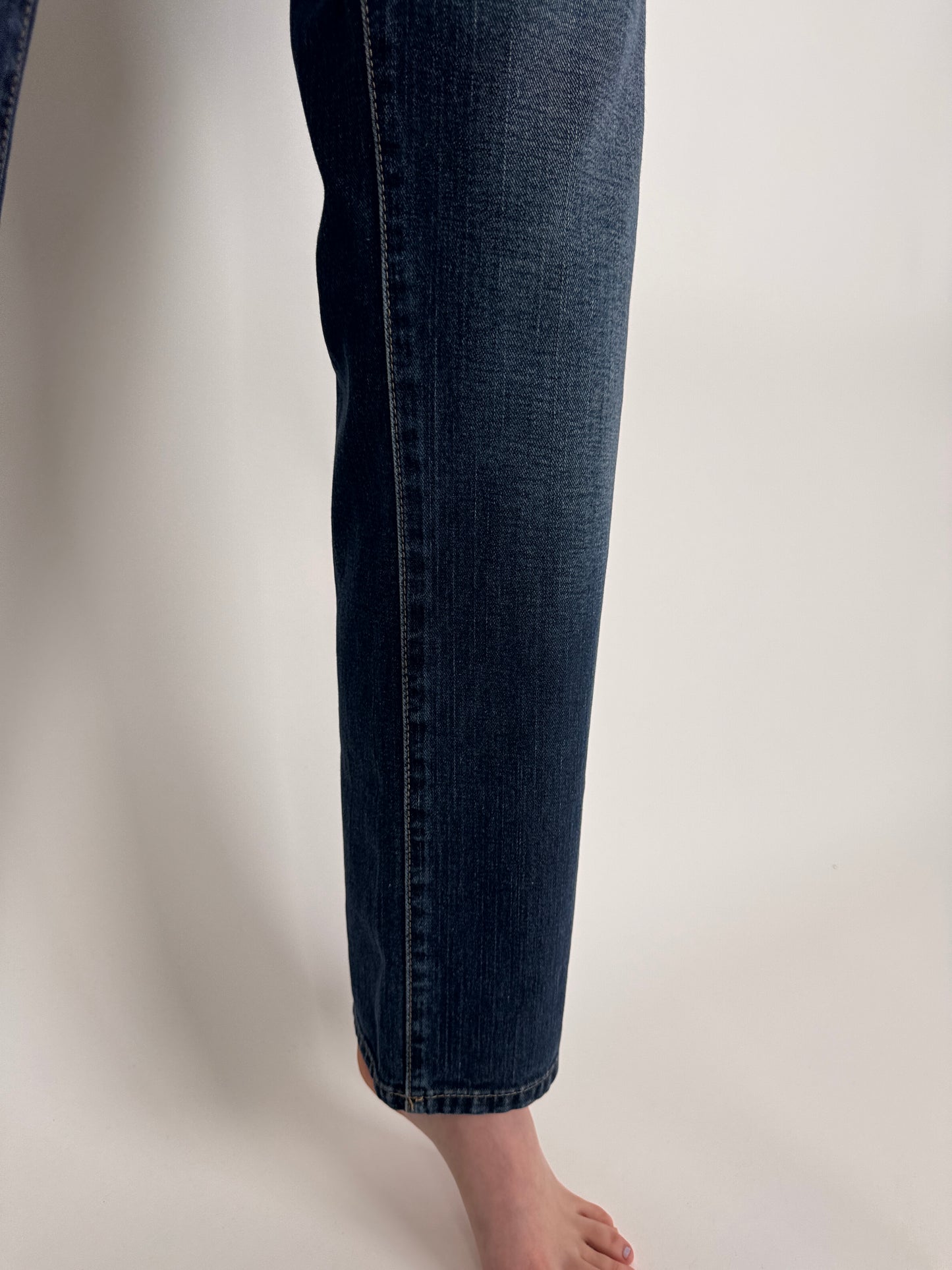 Jeanși tall vintage Calvin Klein darker wash straight leg