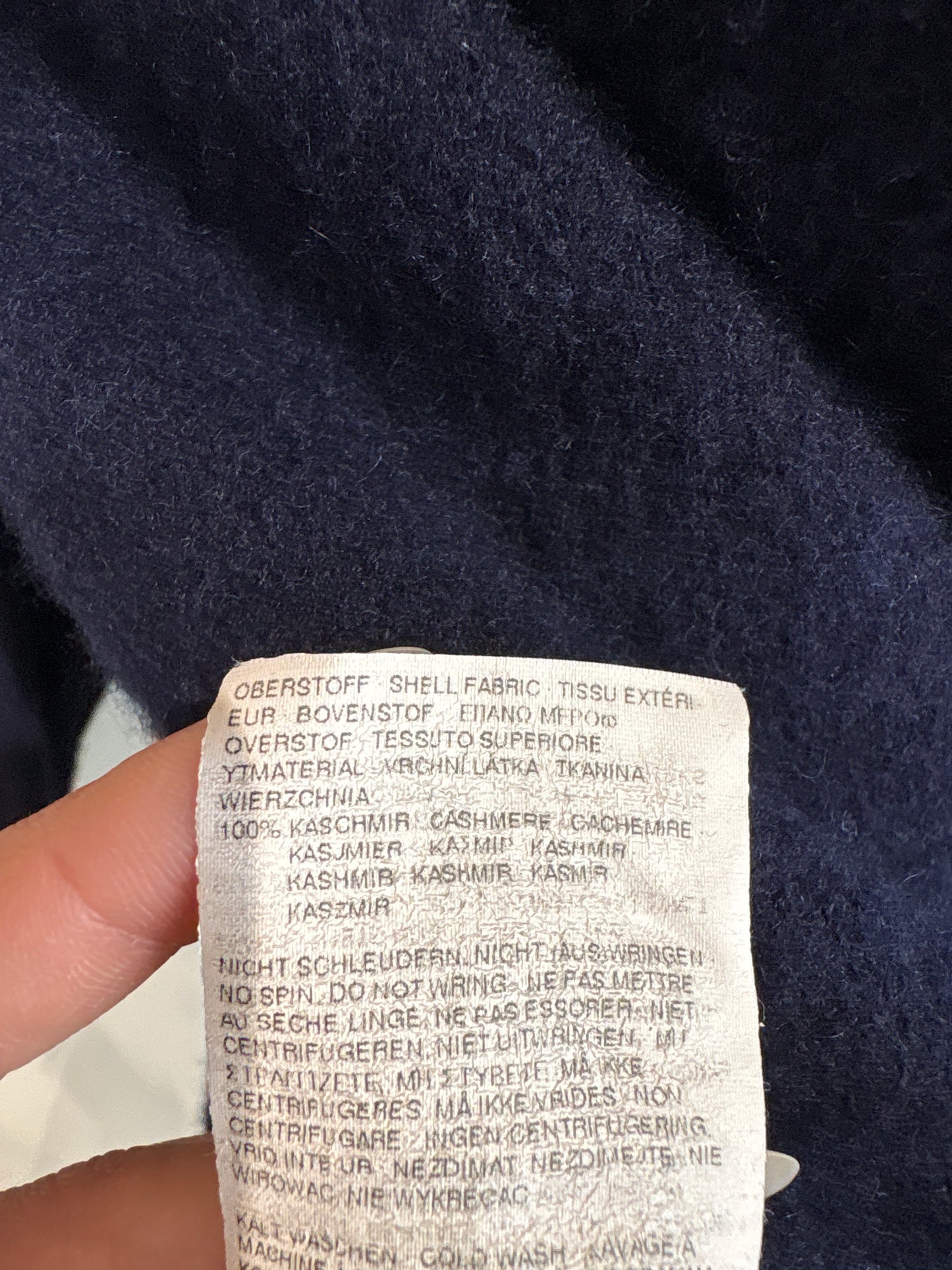 Cardigan din cașmir multiply navy tip capa