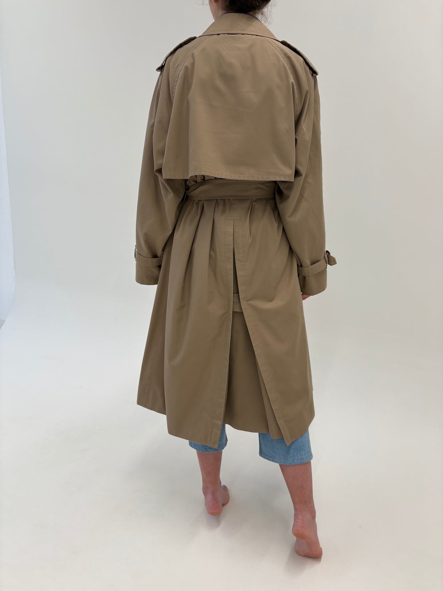 Trench high end Burberry de toamnă iarnă cu liner de lana cu camel hair detașabil