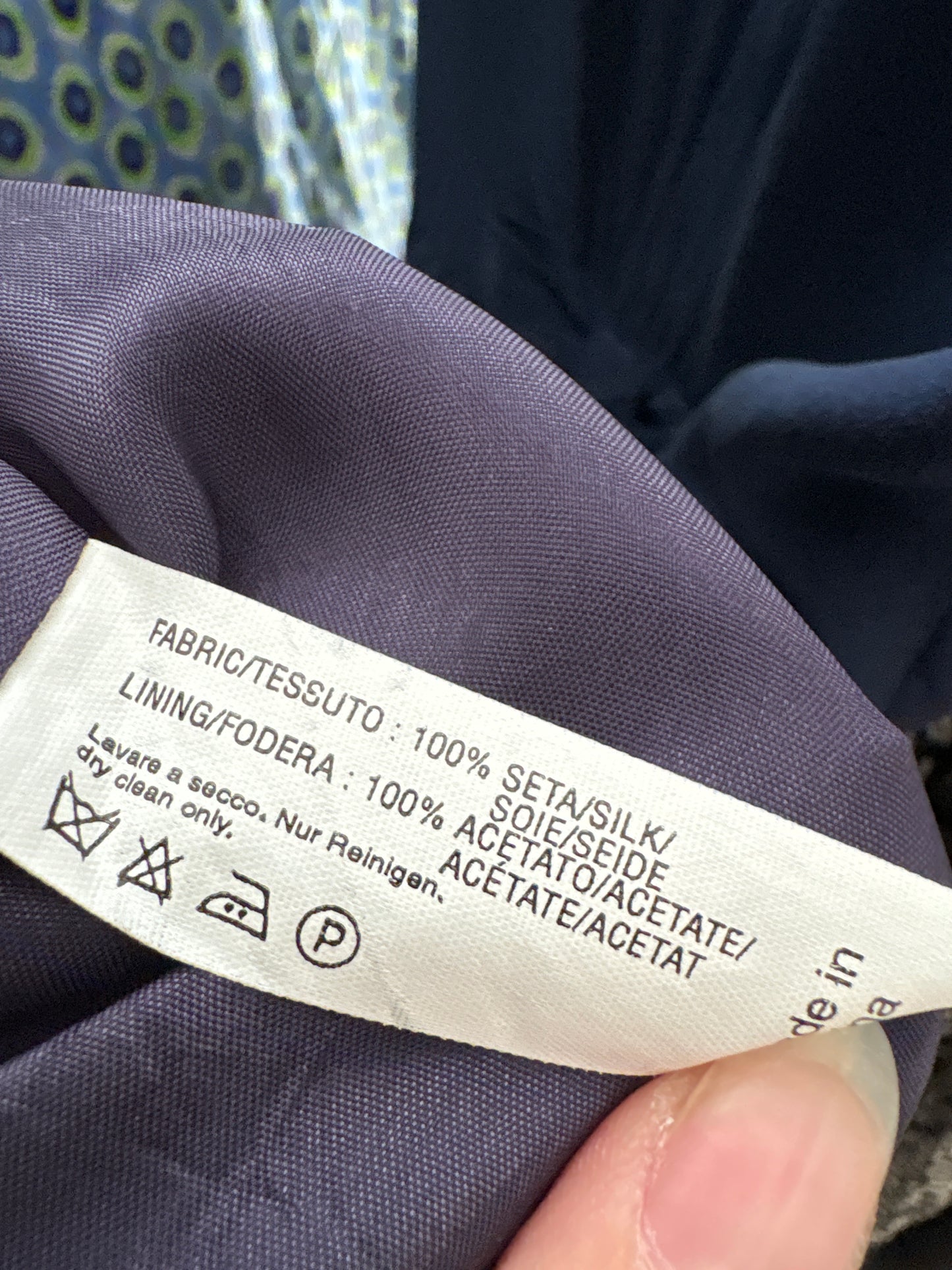 Rochie Navy vintage din mătase matuala în croi ultra feminin de la zi la seară
