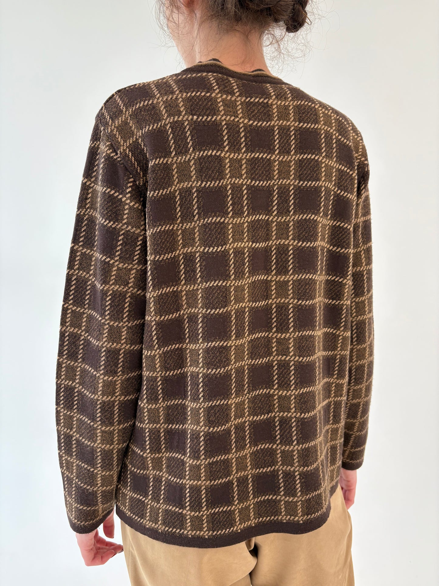 Jacheta în stil Chanel din tricot de lana merino extrafina de gramaj mare